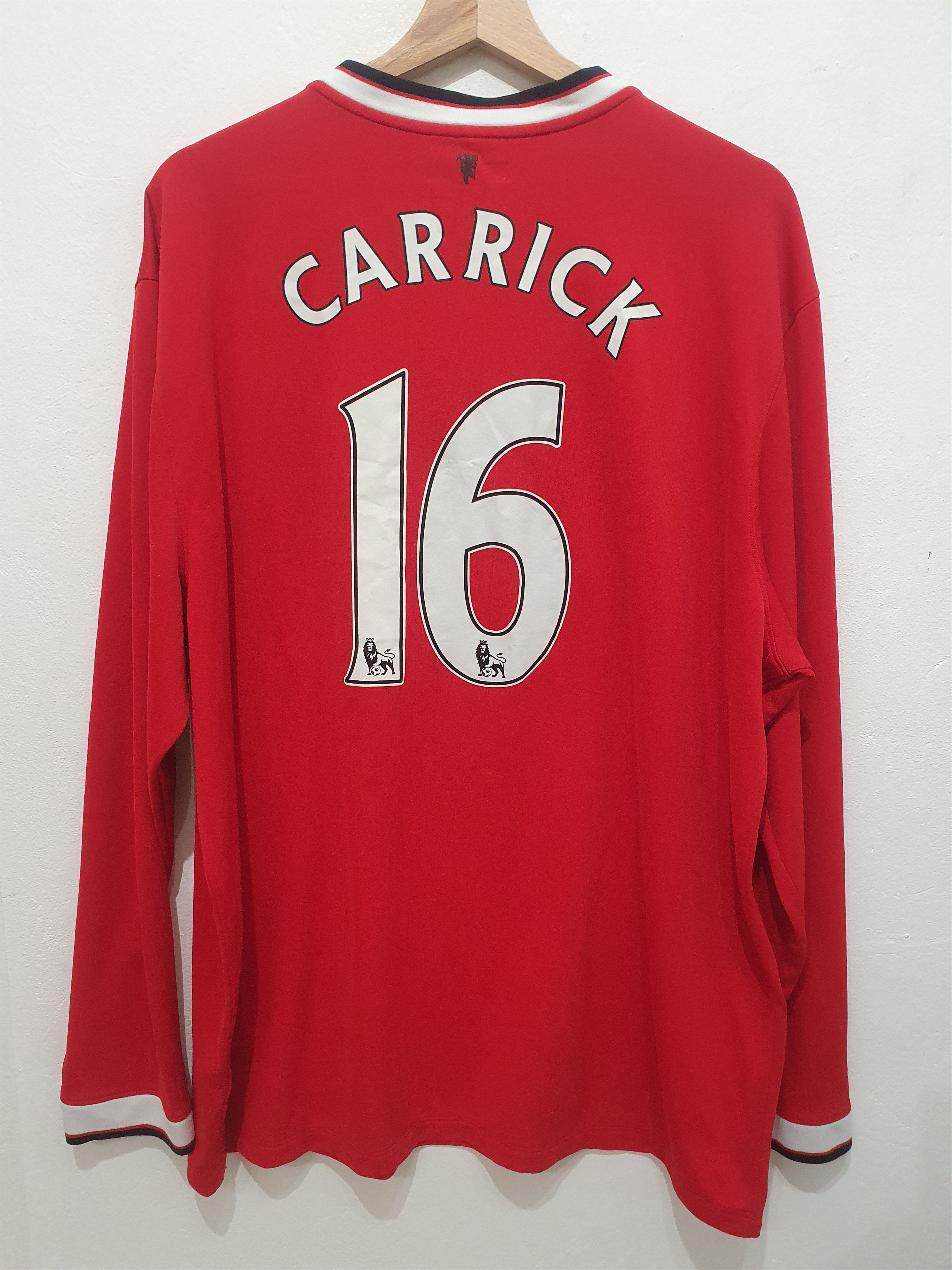 image of Jersey x Manchester United Carrick Manchester United 2014 Nike Size 2Xl in Red, Men's