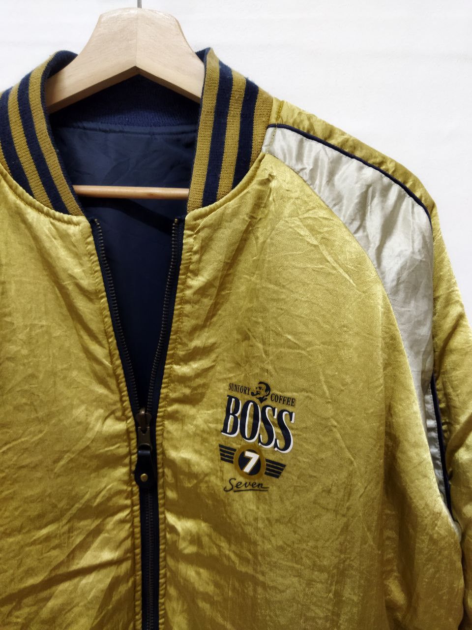 Japanese Brand Vintage Suntory Boss Coffee Reversible Jacket Size US L / EU 52-54 / 3 - 11 Thumbnail
