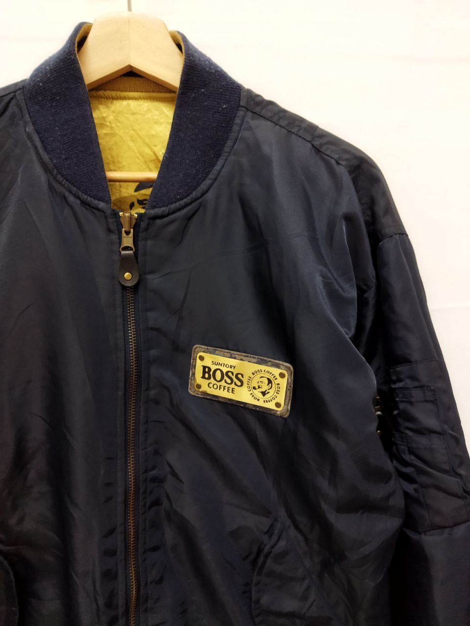 Japanese Brand Vintage Suntory Boss Coffee Reversible Jacket Size US L / EU 52-54 / 3 - 6 Thumbnail