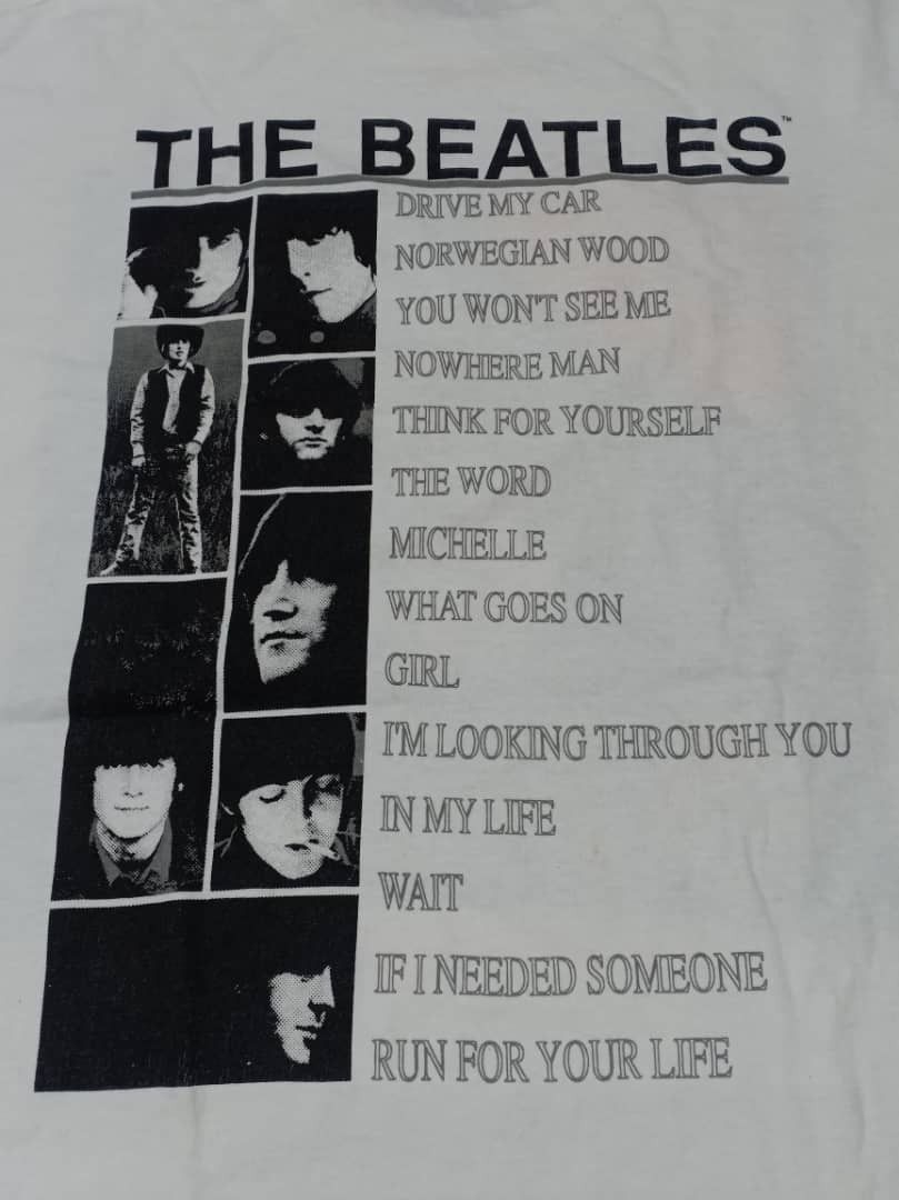 Band Tees × Vintage Vintage The Beatles Rubber Soul Music Rock 7/20 Size US L / EU 52-54 / 3 - 8 Thumbnail