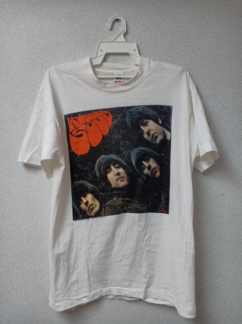 Band Tees × Vintage Vintage The Beatles Rubber Soul Music Rock 7/20 Size US L / EU 52-54 / 3 - 1 Thumbnail