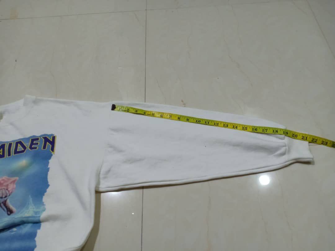 Band Tees × Iron Maiden × Vintage Vintage Iron Maiden Sweater Band Rock Tee ‘80s 7/20 Size US XL / EU 56 / 4 - 8 Thumbnail