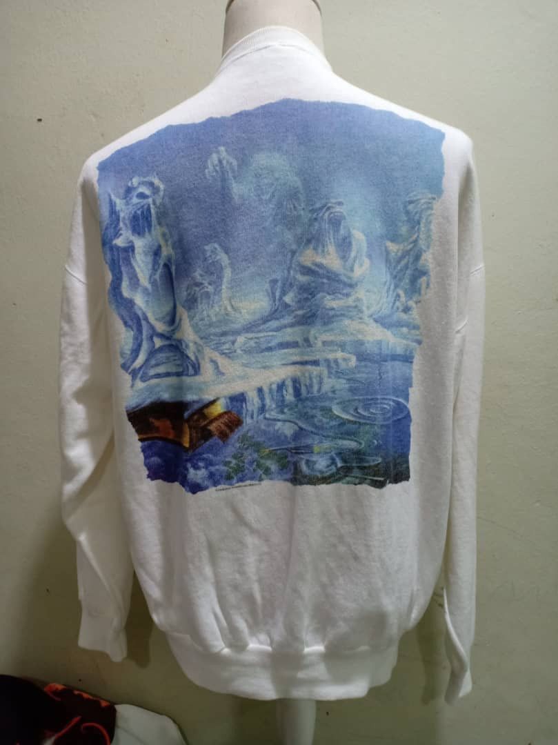 Band Tees × Iron Maiden × Vintage Vintage Iron Maiden Sweater Band Rock Tee ‘80s 7/20 Size US XL / EU 56 / 4 - 2 Thumbnail