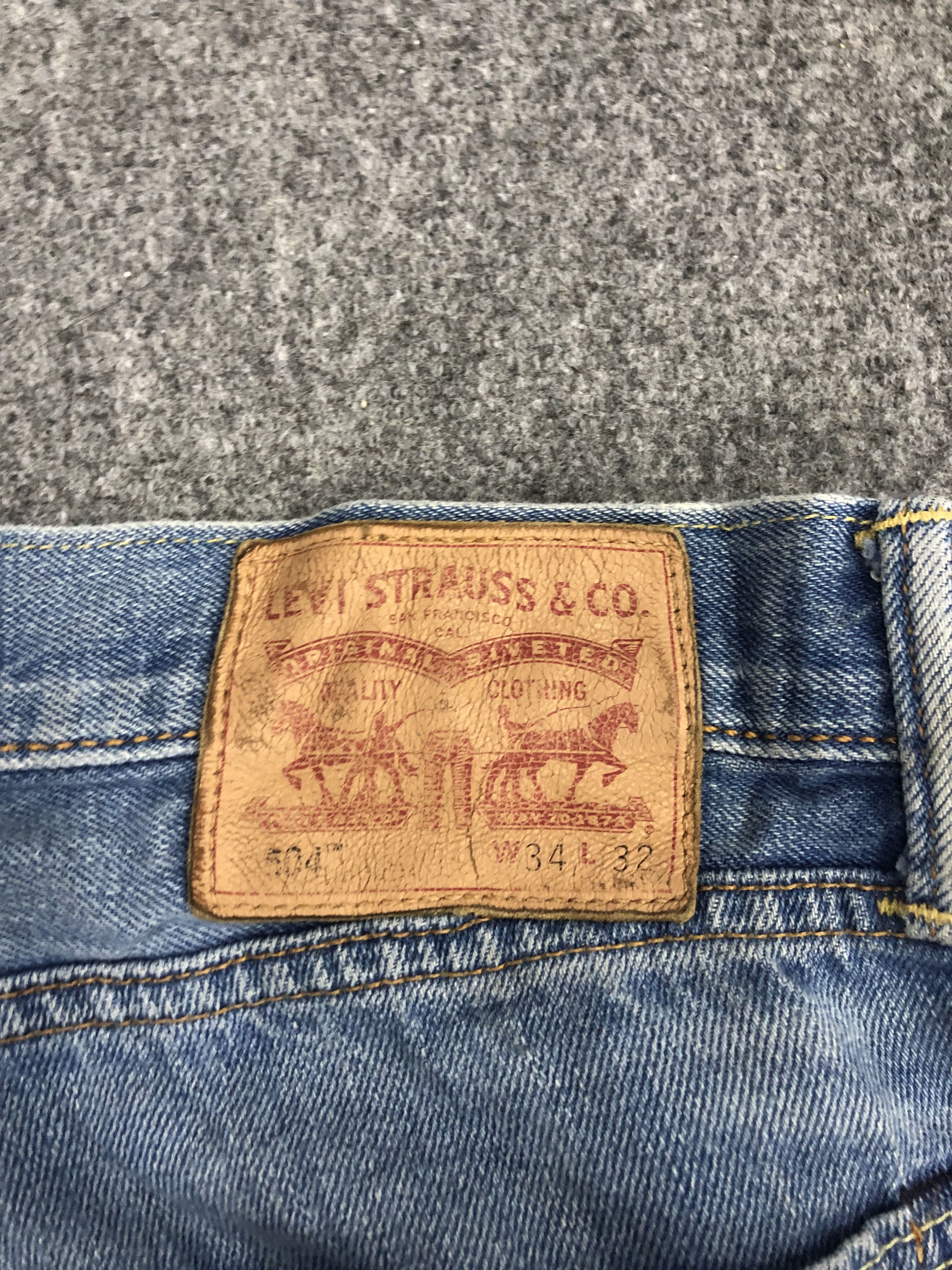 Levi's Vintage Distressed Levis 504 Ripped Jeans DP1044 Size US 36 / EU 52 - 12 Thumbnail