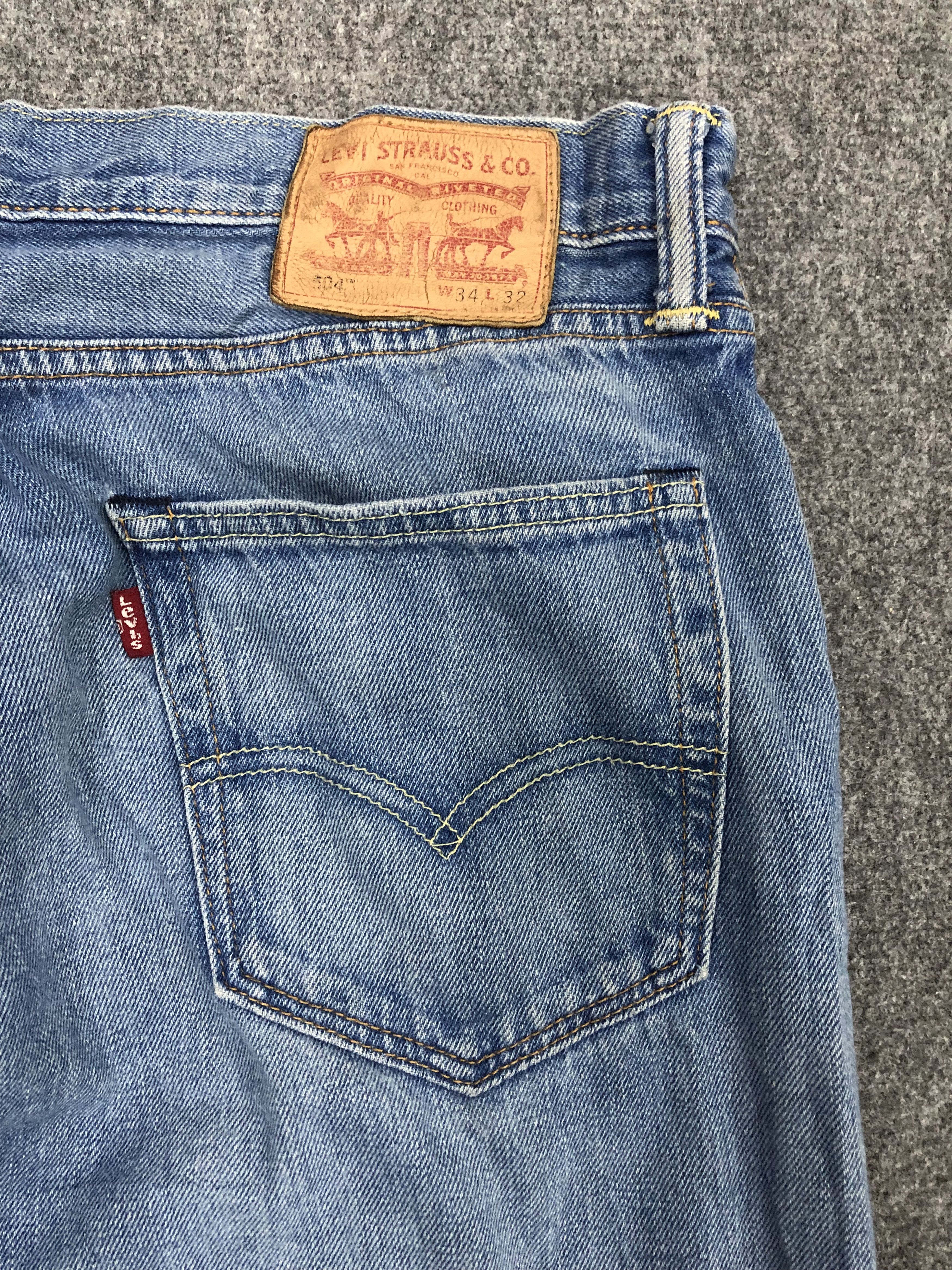 Levi's Vintage Distressed Levis 504 Ripped Jeans DP1044 Size US 36 / EU 52 - 10 Thumbnail