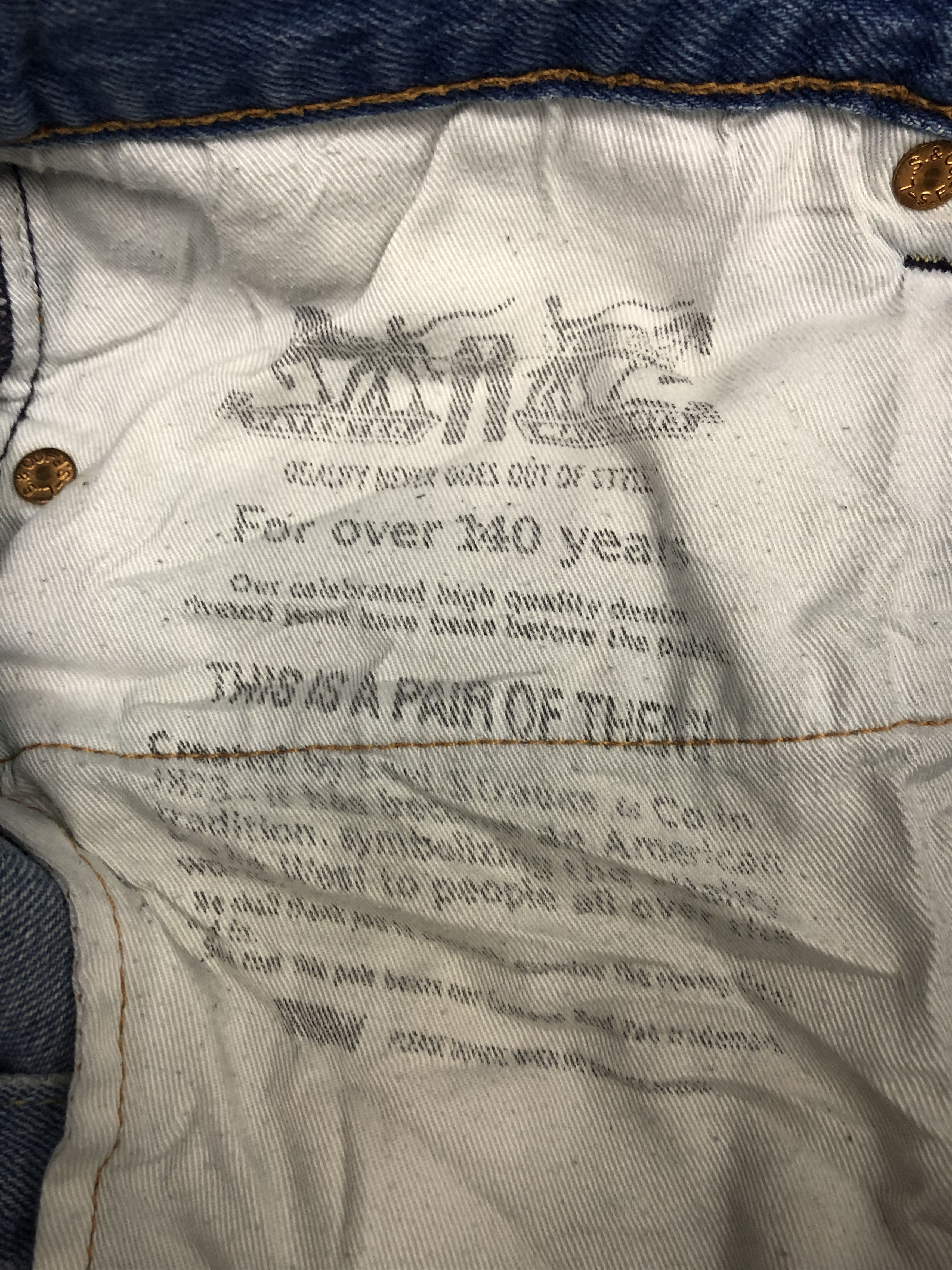 Levi's Vintage Distressed Levis 504 Ripped Jeans DP1044 Size US 36 / EU 52 - 15 Thumbnail