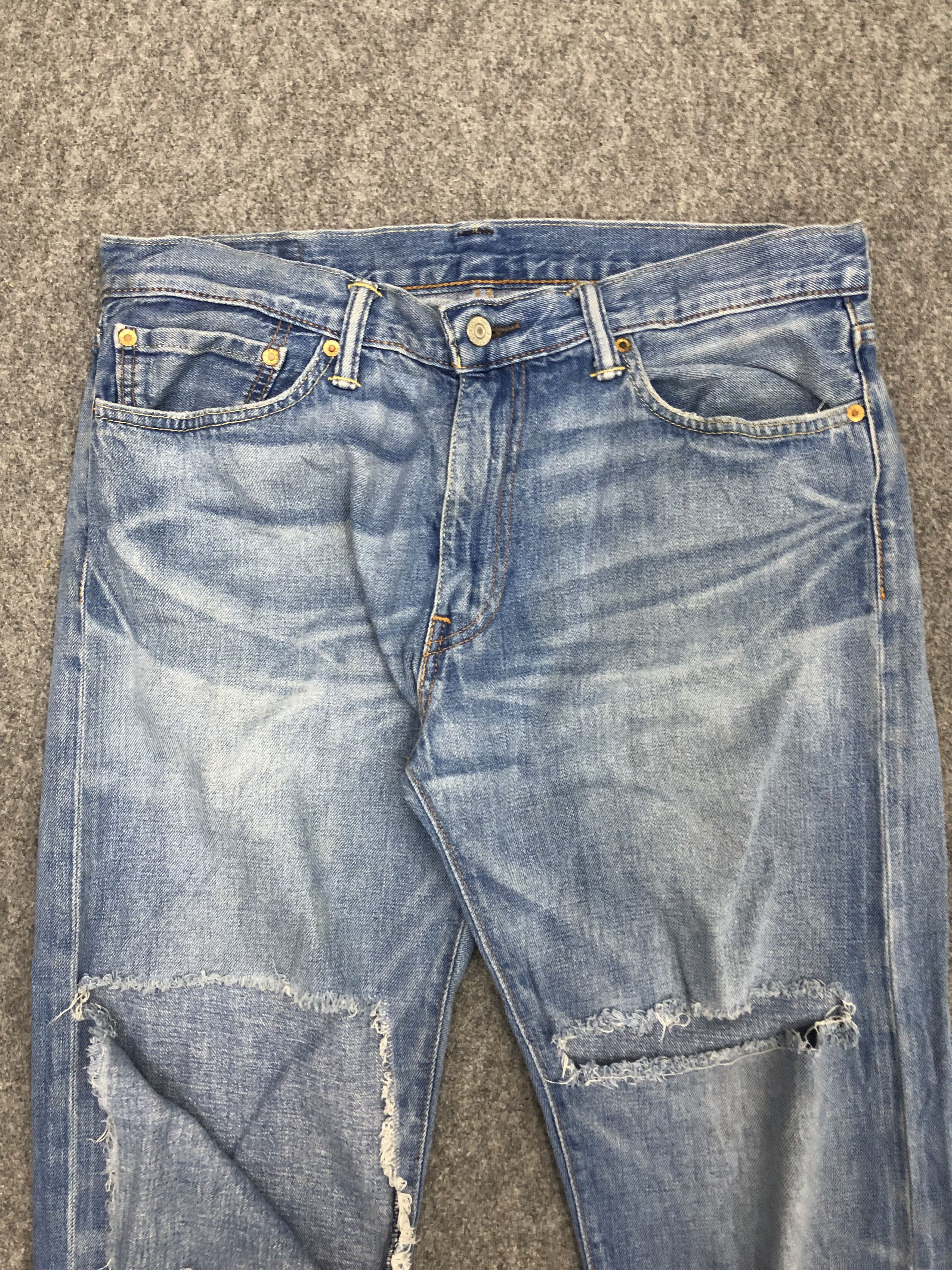 Levi's Vintage Distressed Levis 504 Ripped Jeans DP1044 Size US 36 / EU 52 - 2 Thumbnail