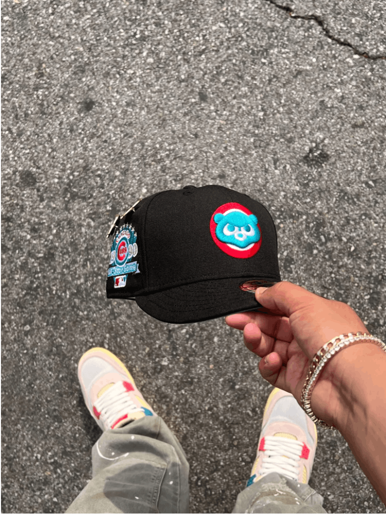 MLB × New Era Black Turquoise Chicago Cubs 7 1/8 1990 Alll Star Game ASG Size ONE SIZE - 10 Thumbnail