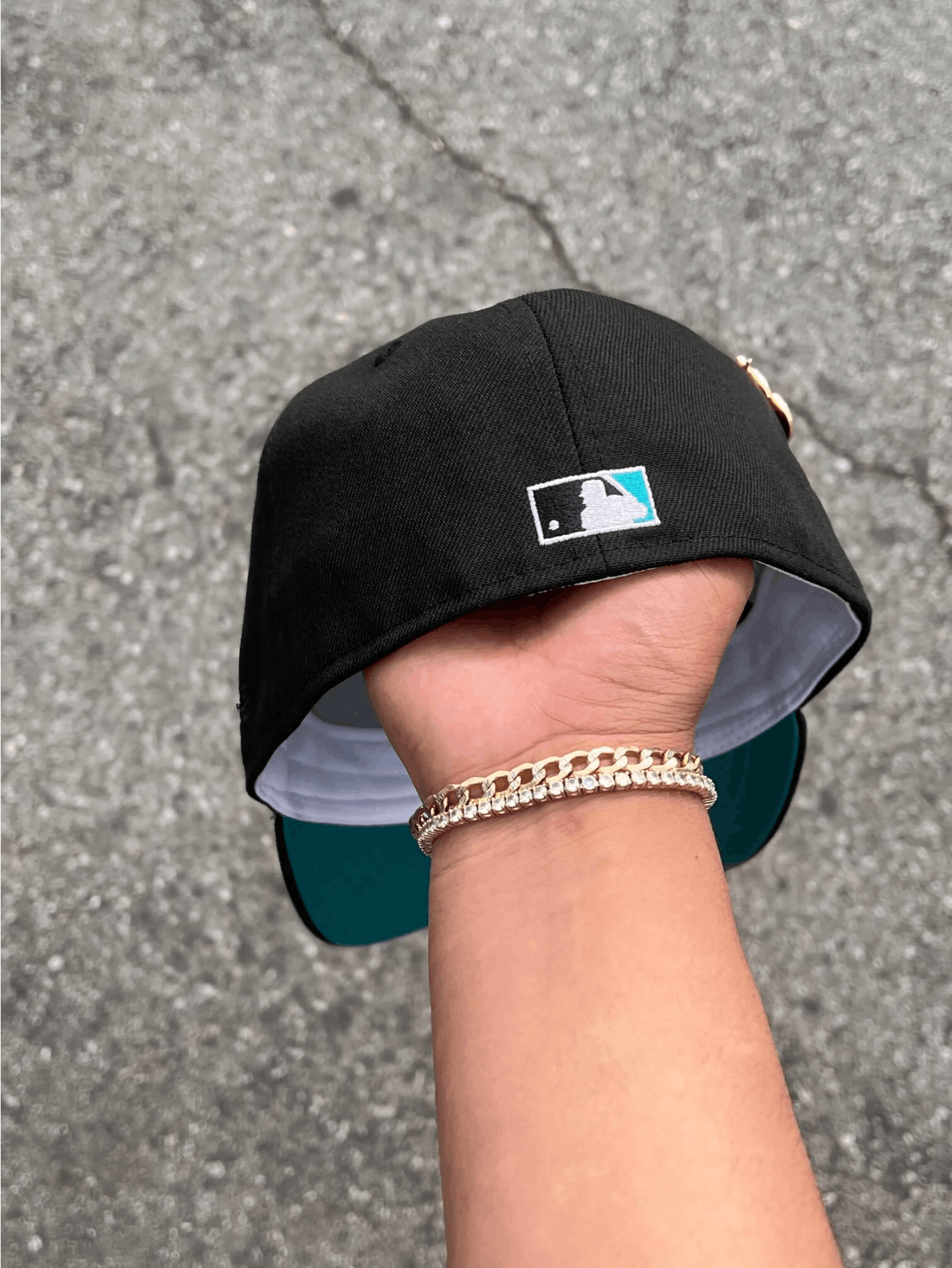 MLB × New Era Black Turquoise Chicago Cubs 7 1/8 1990 Alll Star Game ASG Size ONE SIZE - 13 Thumbnail