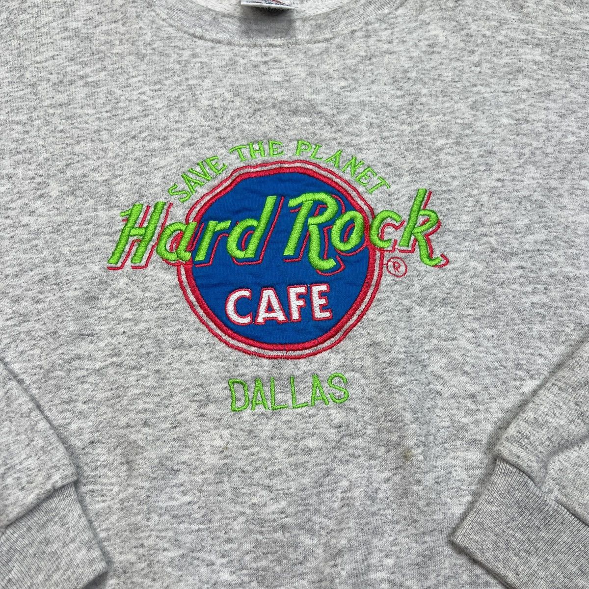 Hard Rock Cafe × Vintage Vintage HARD ROCK CAFE DALLAS “Save The Planet” Sweatshirt Size US XL / EU 56 / 4 - 5 Thumbnail