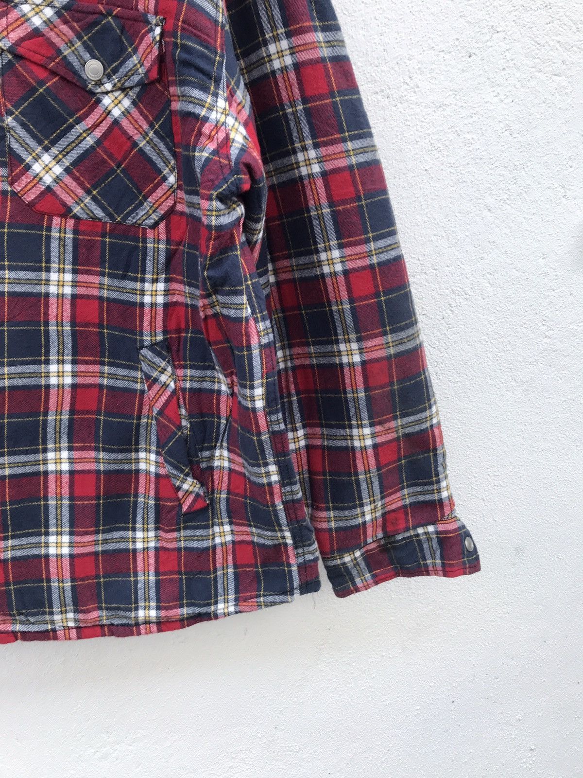 Converse Converse Checkered Plaid Quilted Lining Shirt Jacket Size US XXL / EU 58 / 5 - 3 Thumbnail