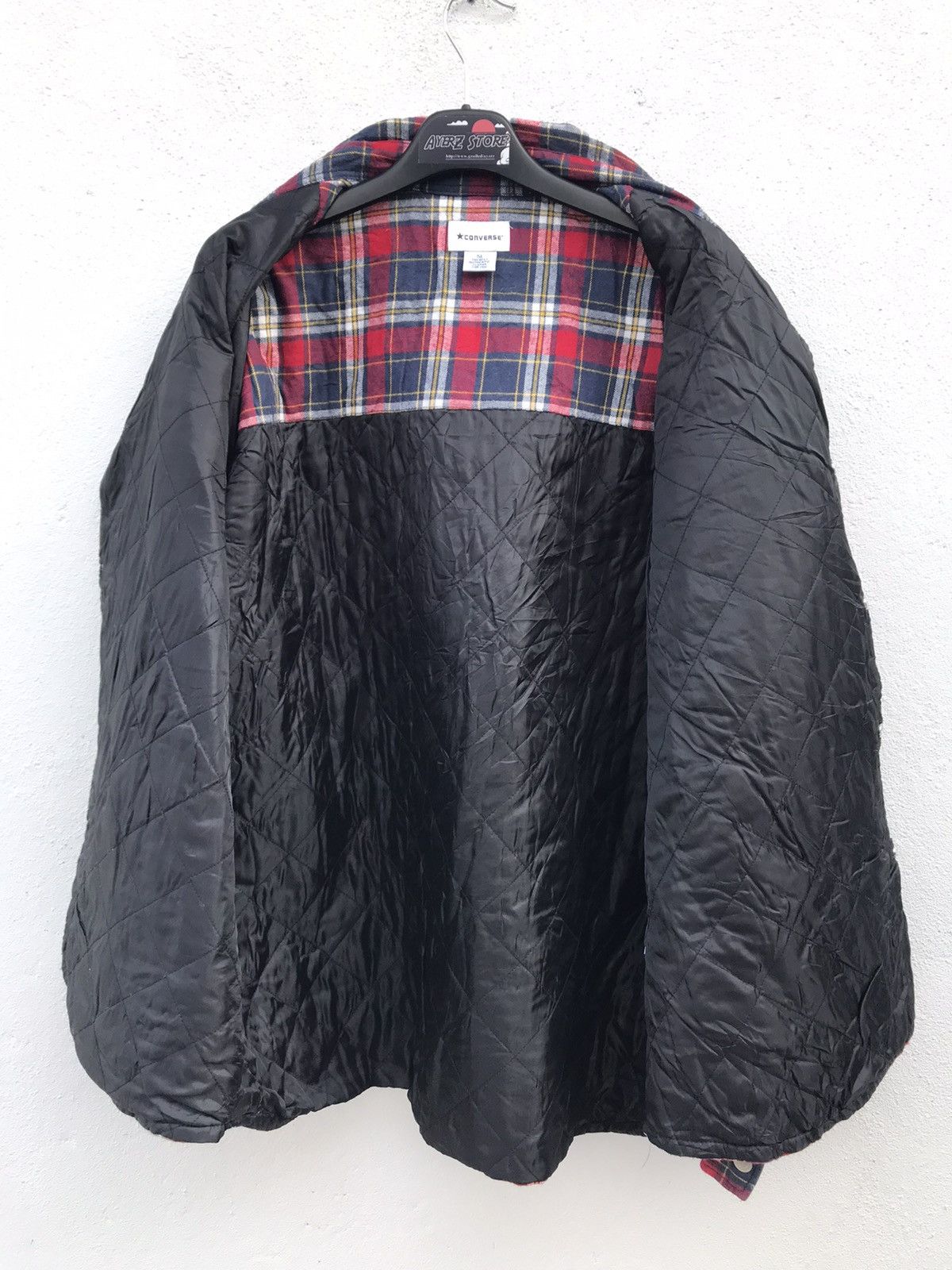 Converse Converse Checkered Plaid Quilted Lining Shirt Jacket Size US XXL / EU 58 / 5 - 10 Thumbnail