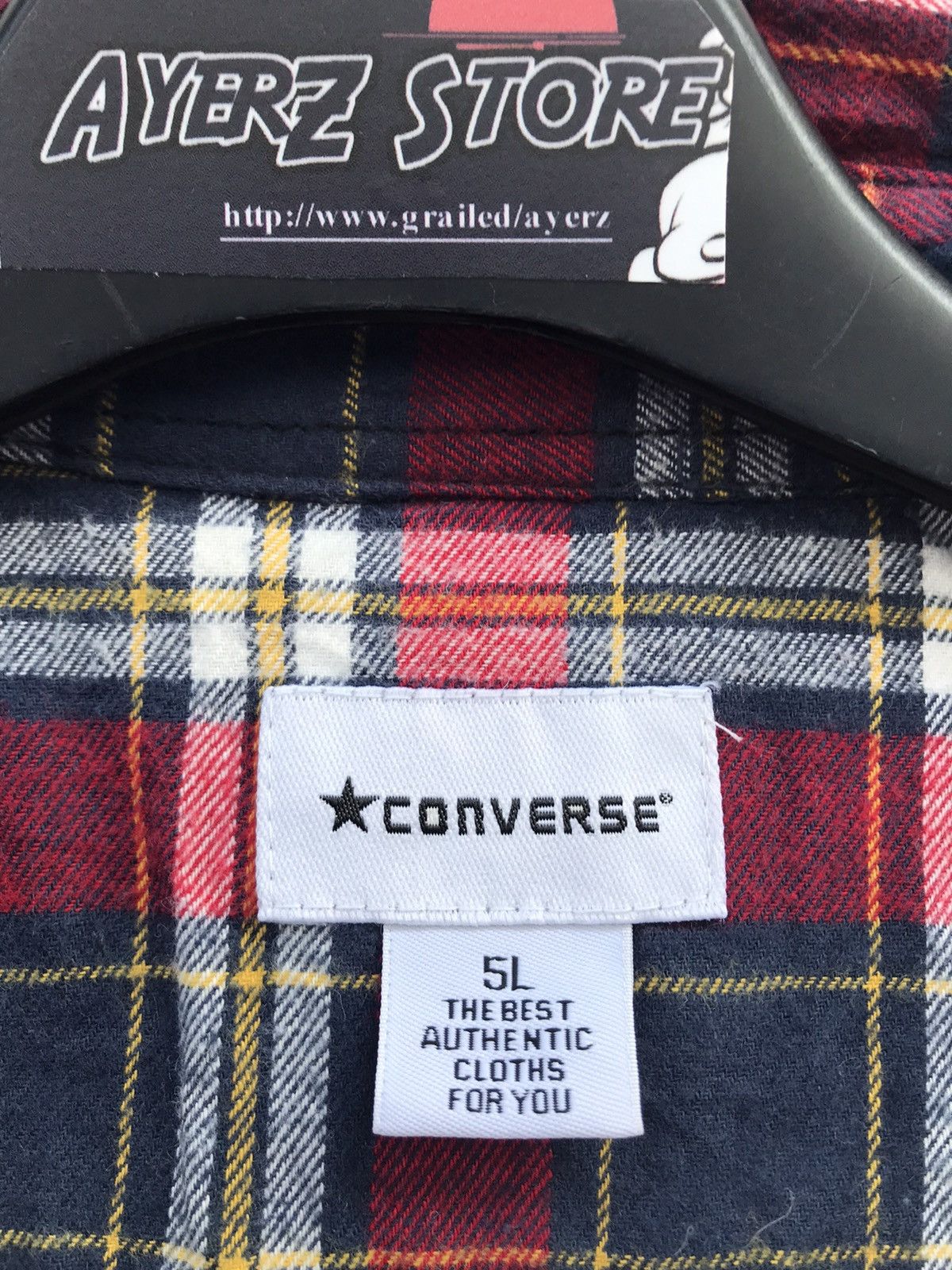 Converse Converse Checkered Plaid Quilted Lining Shirt Jacket Size US XXL / EU 58 / 5 - 11 Thumbnail