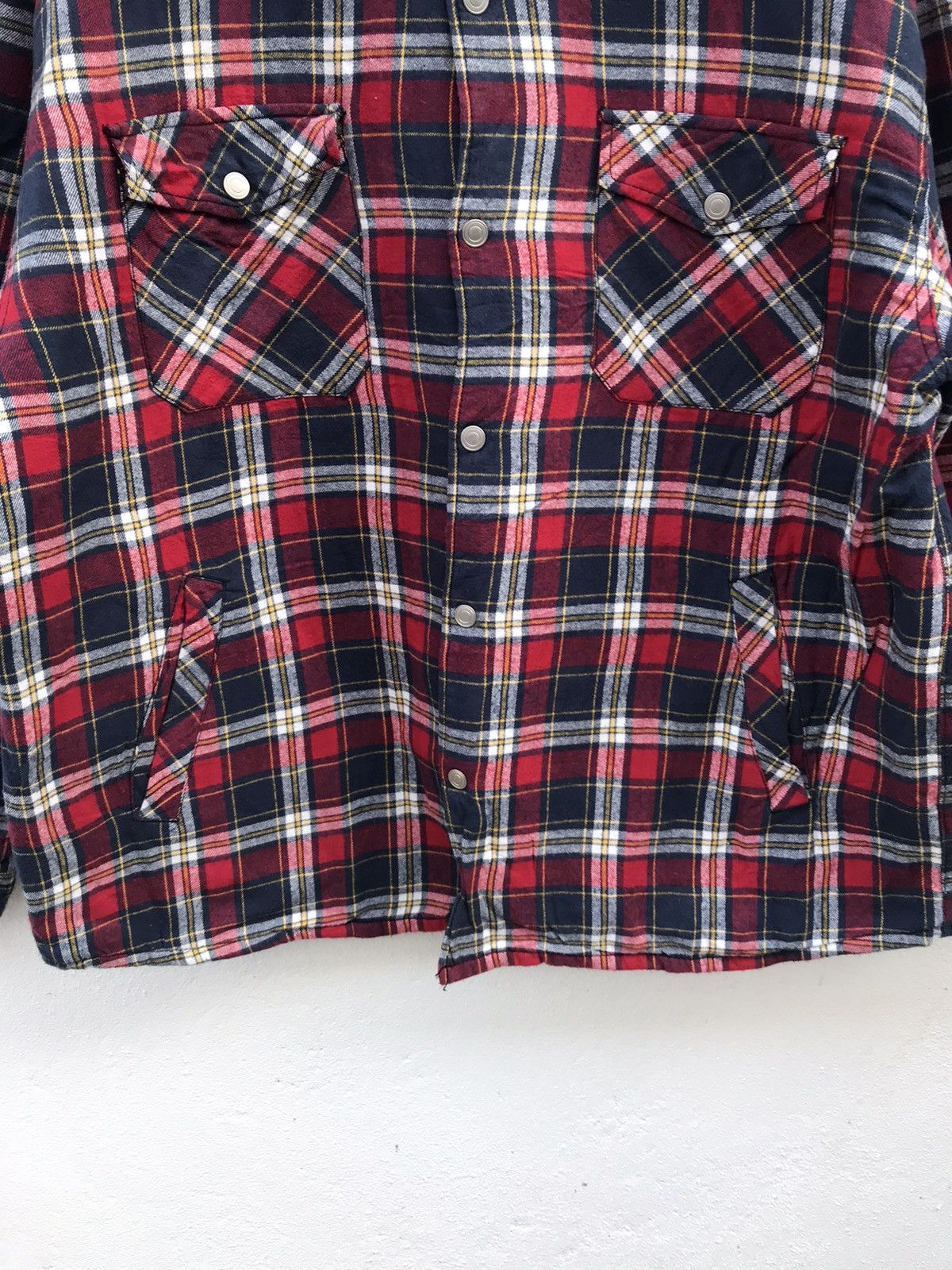 Converse Converse Checkered Plaid Quilted Lining Shirt Jacket Size US XXL / EU 58 / 5 - 4 Thumbnail