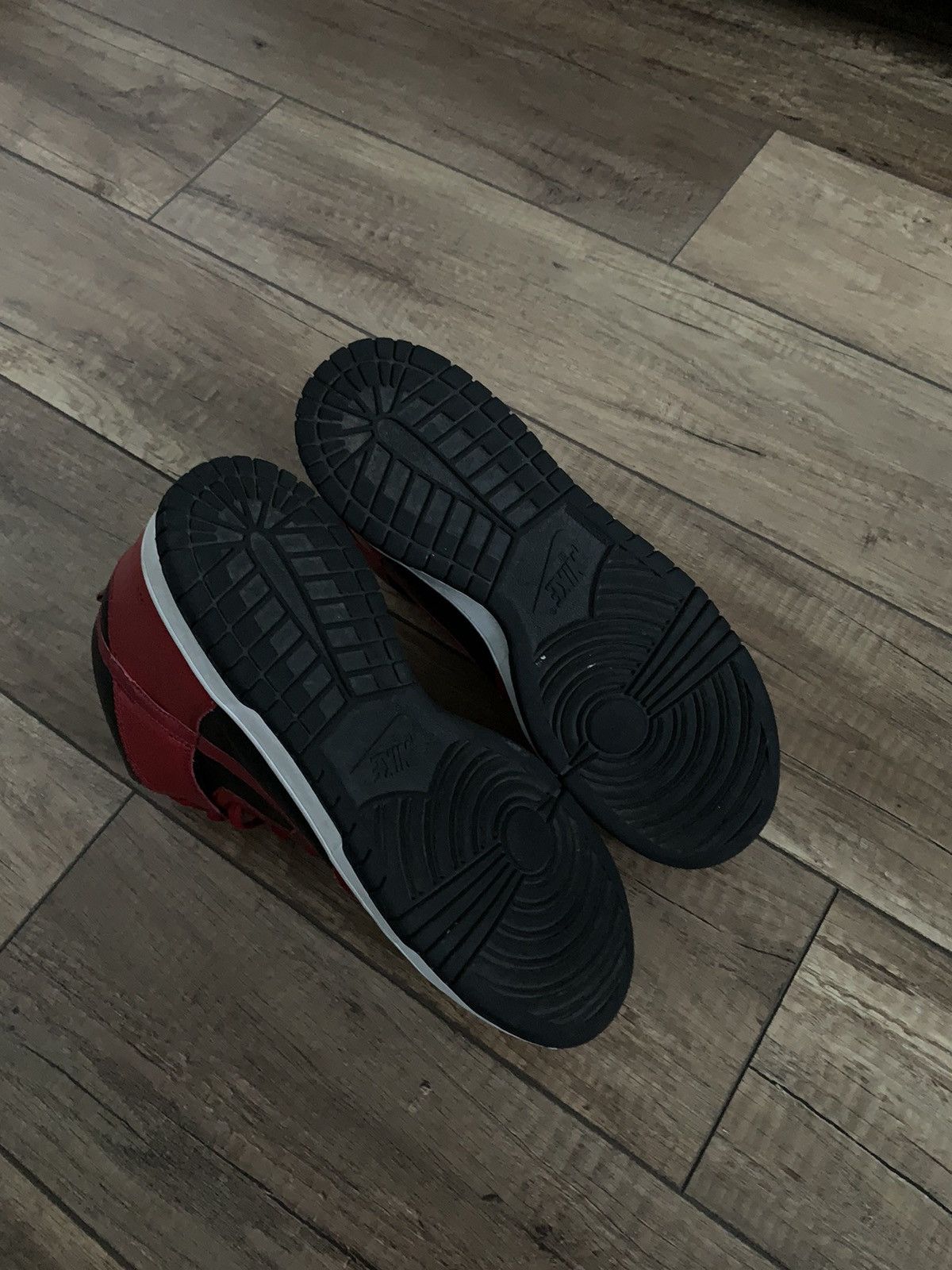 Nike RARE Nike Dunk High Be True To Your Street Bred Black Red Size US 10.5 / EU 43-44 - 24 Thumbnail