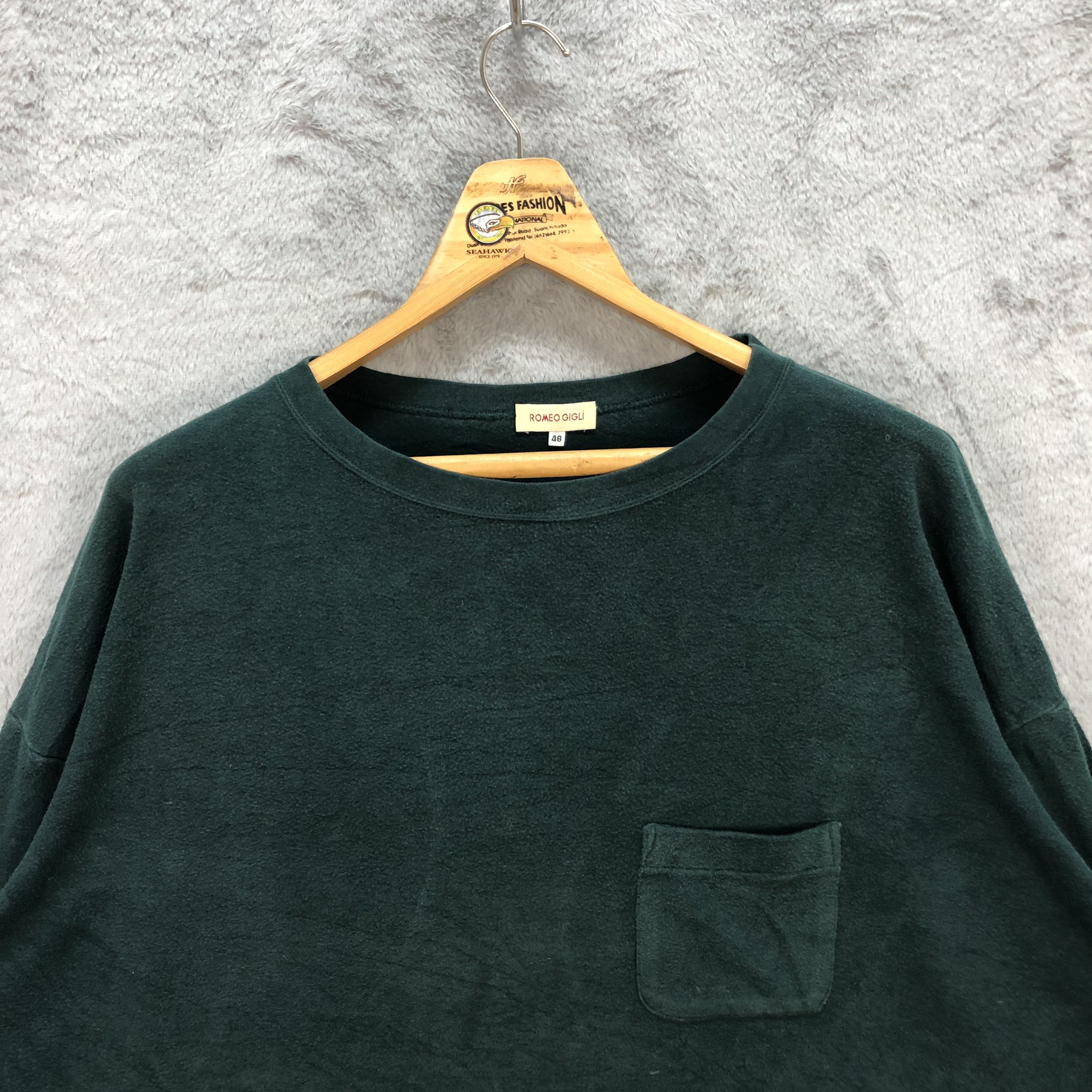 Romeo Gigli Romeo Gigli Single Pocket Oversize Sweatshirts #5681-202 Size US M / EU 48-50 / 2 - 2 Thumbnail