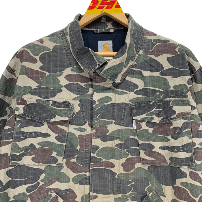 Vintage Carhartt Camo Chore Jacket 3278117 Grailed