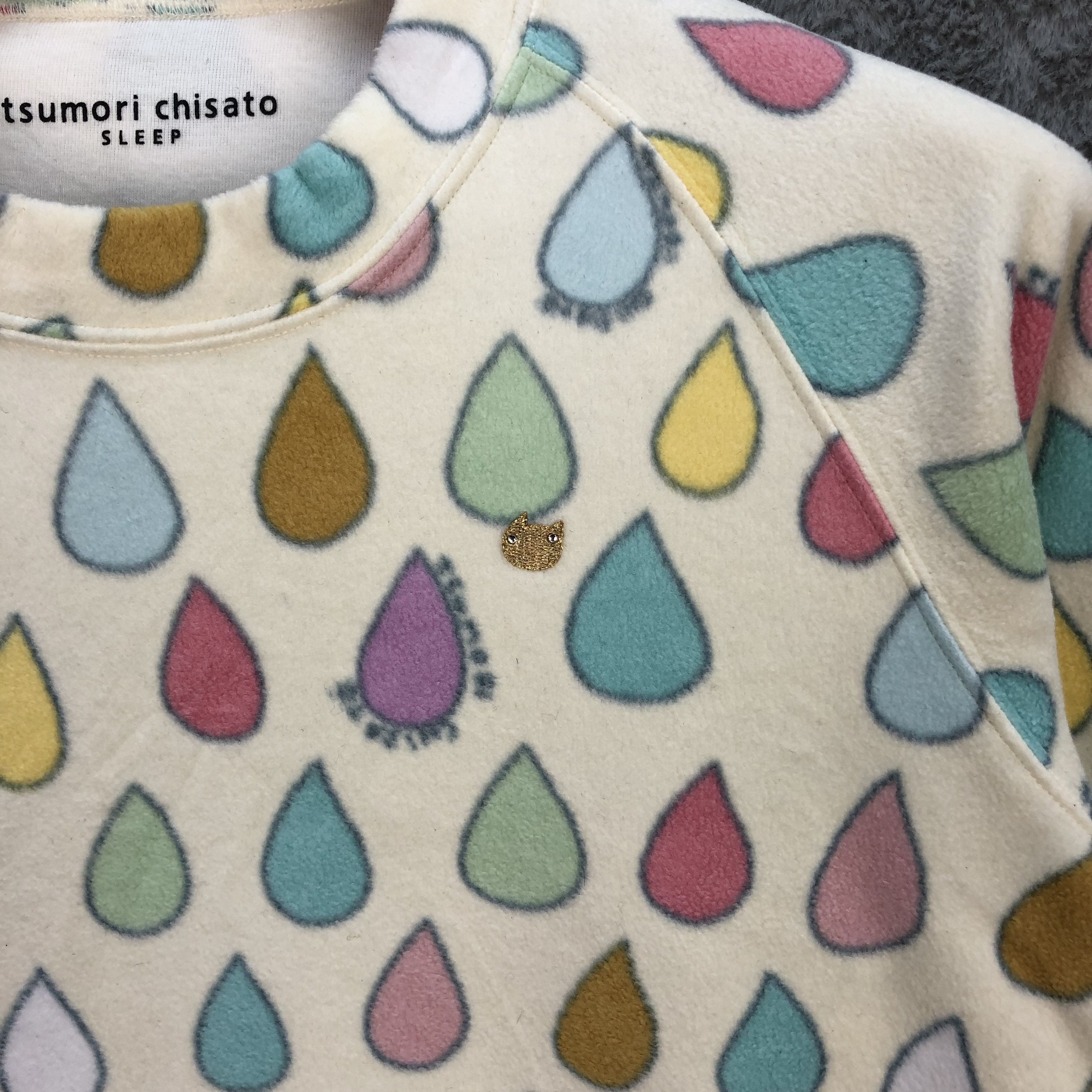 Tsumori Chisato Tsumori Chisato Sleep Water Drop Fleece Sweatshirt #5683-202 Size M / US 6-8 / IT 42-44 - 3 Thumbnail