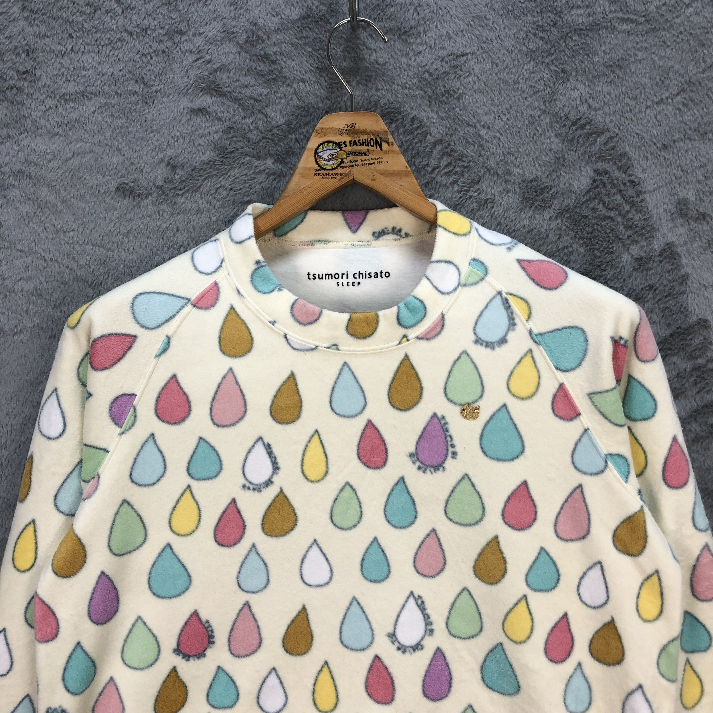 Tsumori Chisato Tsumori Chisato Sleep Water Drop Fleece Sweatshirt #5683-202 Size M / US 6-8 / IT 42-44 - 2 Thumbnail