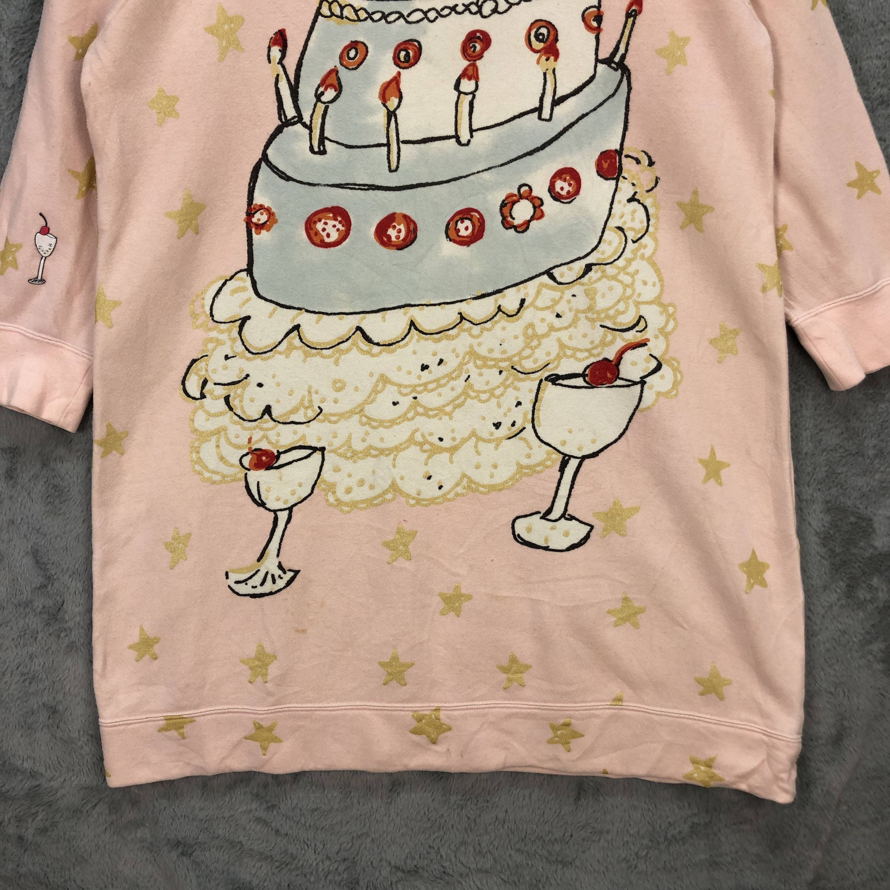 Tsumori Chisato Tsumori Chisato Sleep Star Fleece Long Sweatshirts #5682-202 Size M / US 6-8 / IT 42-44 - 4 Thumbnail