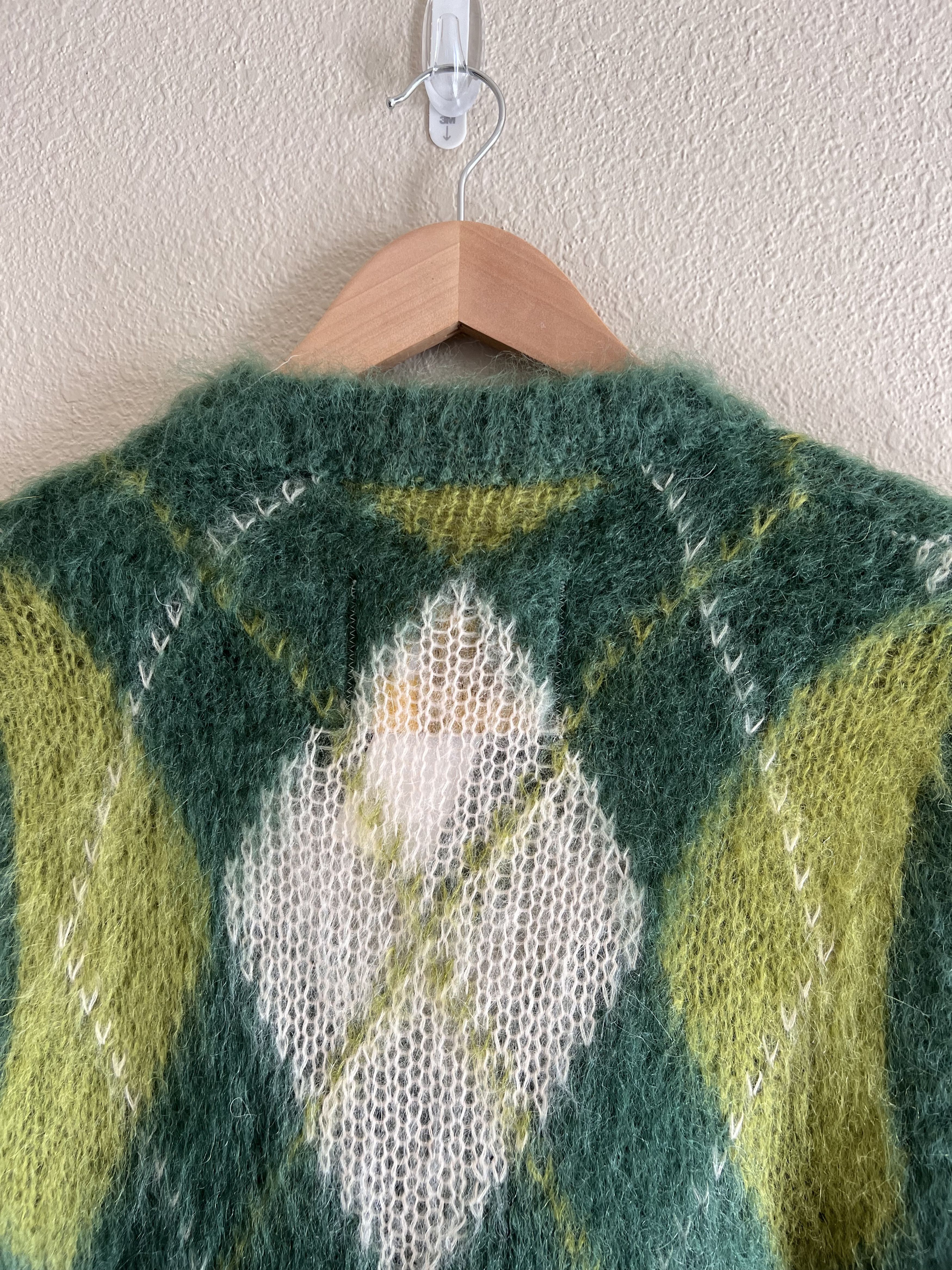 Marni Marni Mohair Argyle Sweater Vest in Green Size US M / EU 48-50 / 2 - 5 Thumbnail