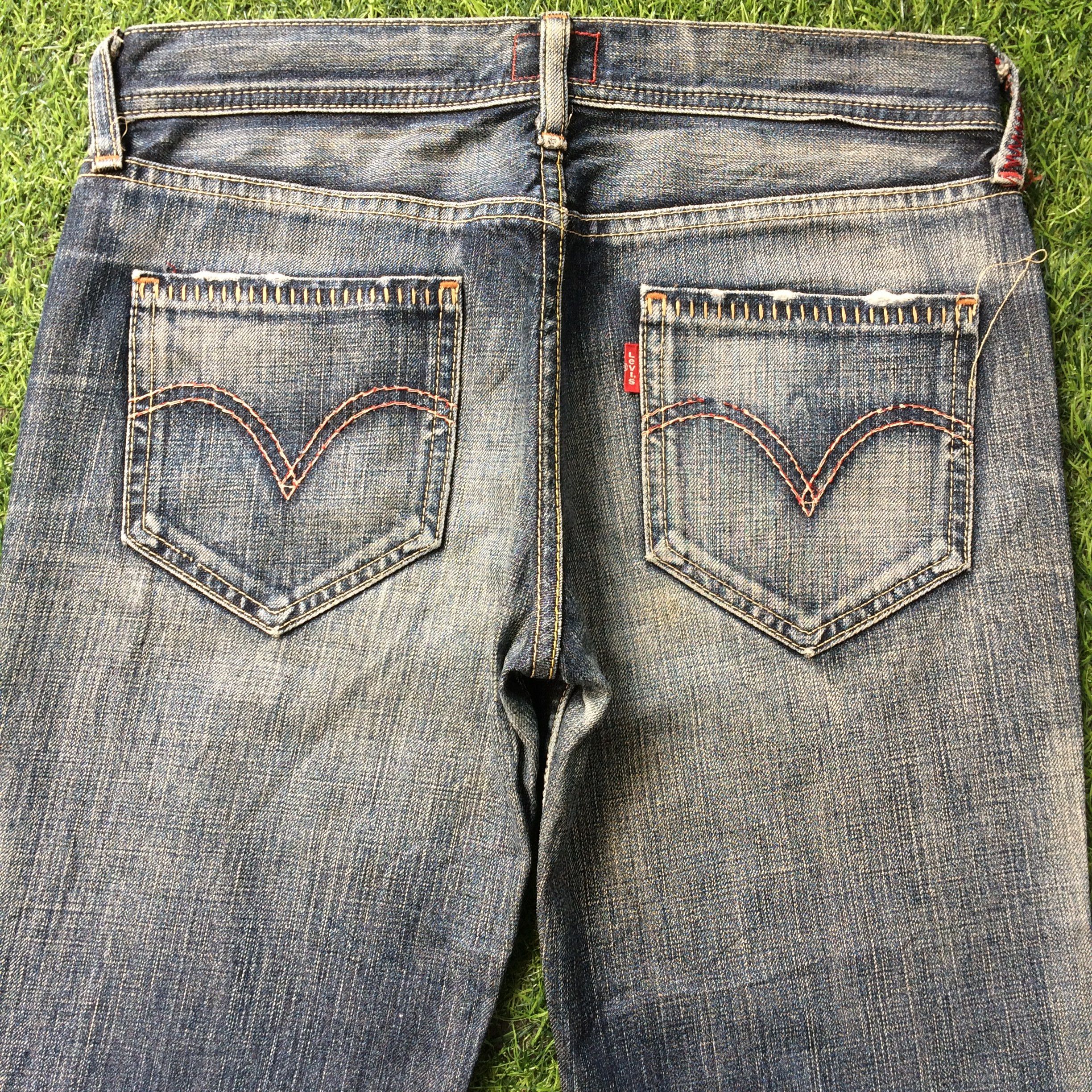 Japanese Brand Levi's Red Loop Bootcut Jeans #D-556 Size 27" / US 4 / IT 40 - 4 Thumbnail