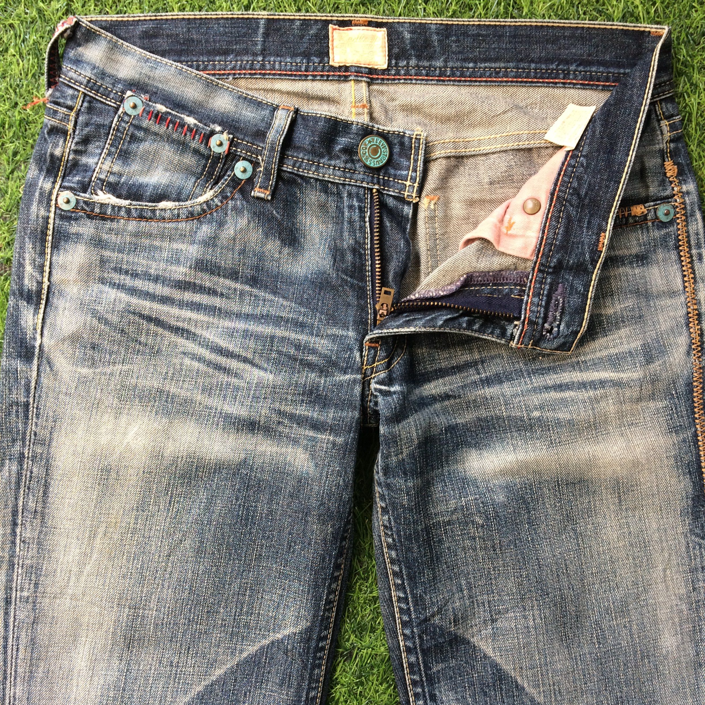 Japanese Brand Levi's Red Loop Bootcut Jeans #D-556 Size 27" / US 4 / IT 40 - 3 Thumbnail