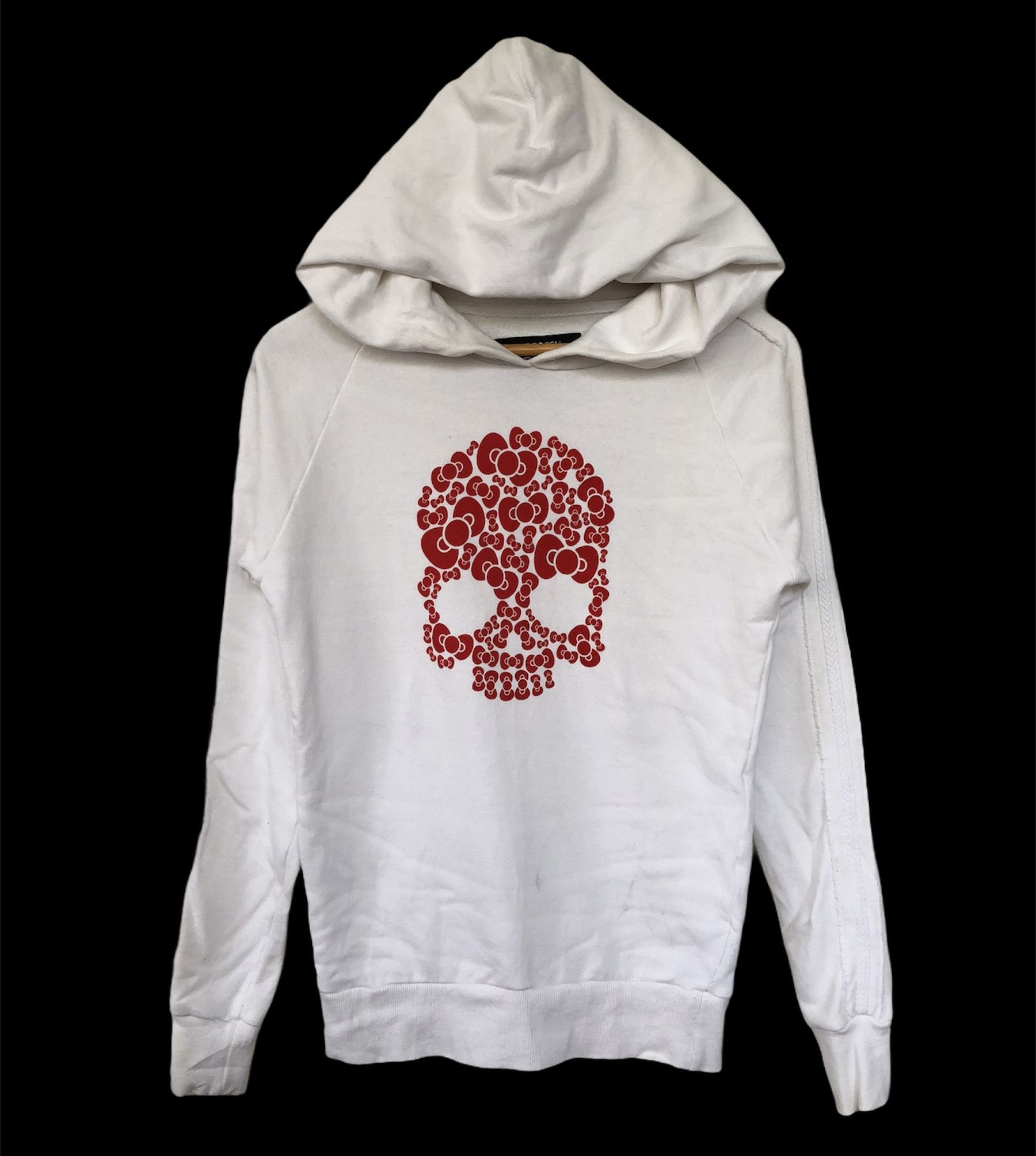 image of Cartoon Network x Hydrogen Italy Hydrogen X Hello Kitty Hoodie in White, Men's (Size Small)