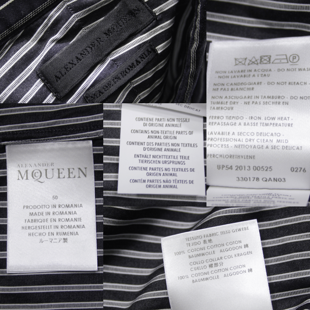 Alexander McQueen Fall 2013 Striped Zebra Shirt Size US M / EU 48-50 / 2 - 10 Thumbnail