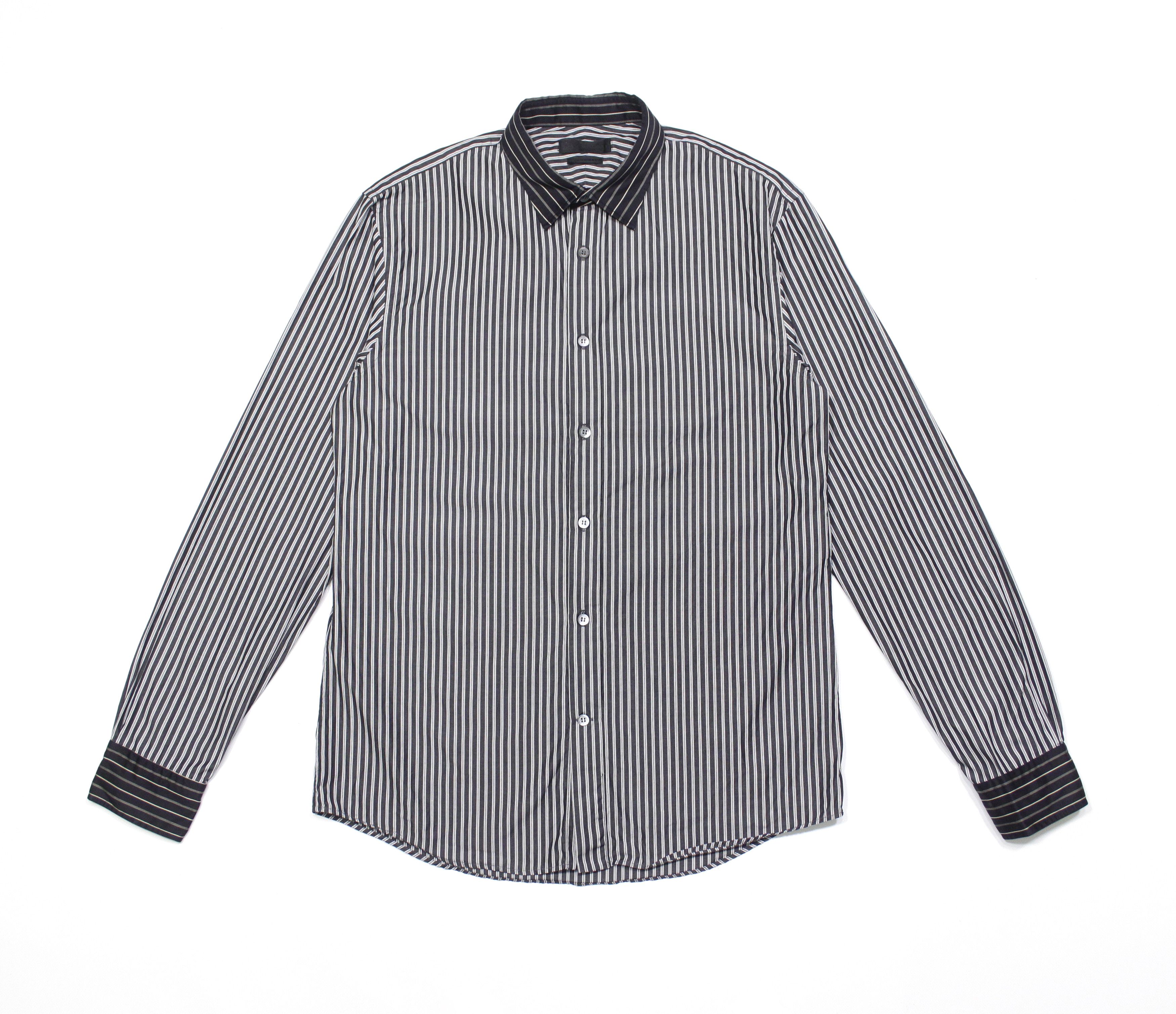 image of Alexander Mcqueen Fall 2013 Striped Zebra Shirt, Men's (Size Medium)