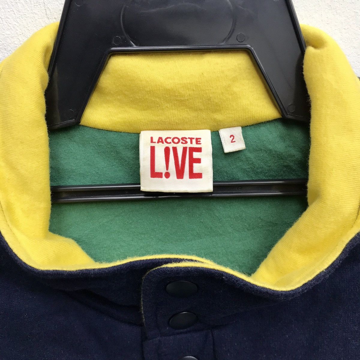 Designer × Lacoste × Vintage 🔥 NEED GONE 🔥VTG 90s LACOSTE EMBROIDERY SPELLOUT BIG LOGO Size US M / EU 48-50 / 2 - 4 Thumbnail