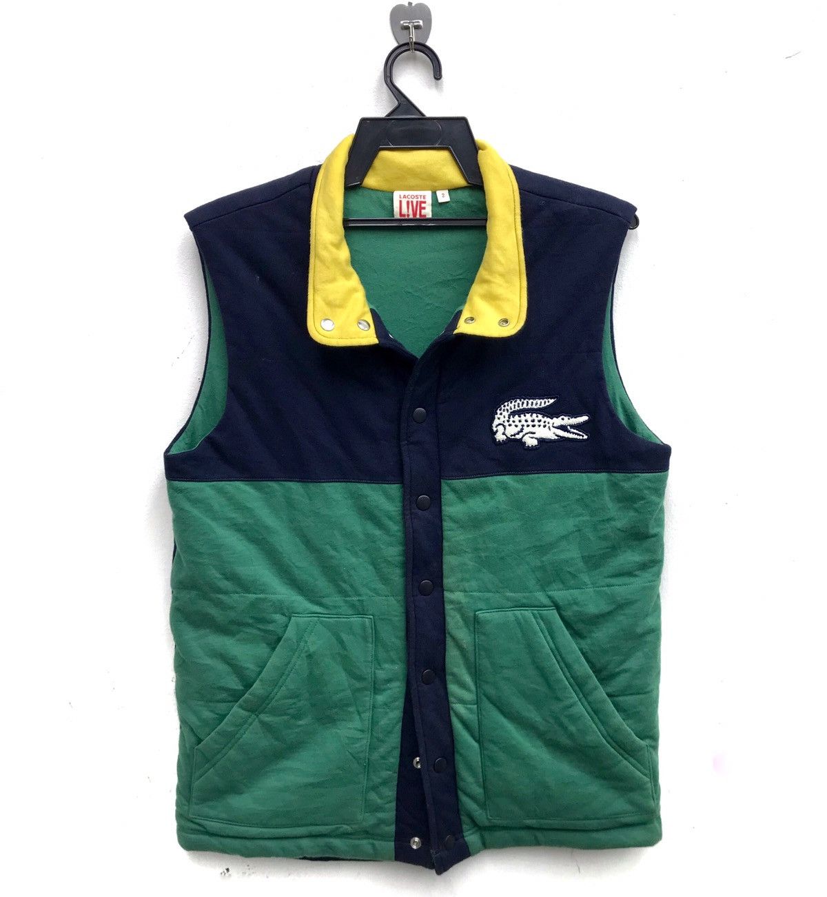 Designer × Lacoste × Vintage 🔥 NEED GONE 🔥VTG 90s LACOSTE EMBROIDERY SPELLOUT BIG LOGO Size US M / EU 48-50 / 2 - 1 Thumbnail