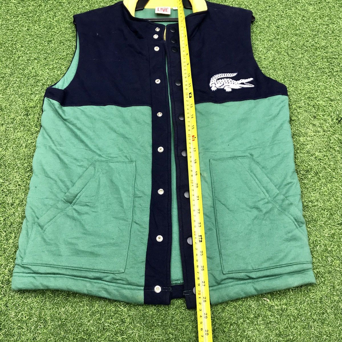Designer × Lacoste × Vintage 🔥 NEED GONE 🔥VTG 90s LACOSTE EMBROIDERY SPELLOUT BIG LOGO Size US M / EU 48-50 / 2 - 11 Thumbnail
