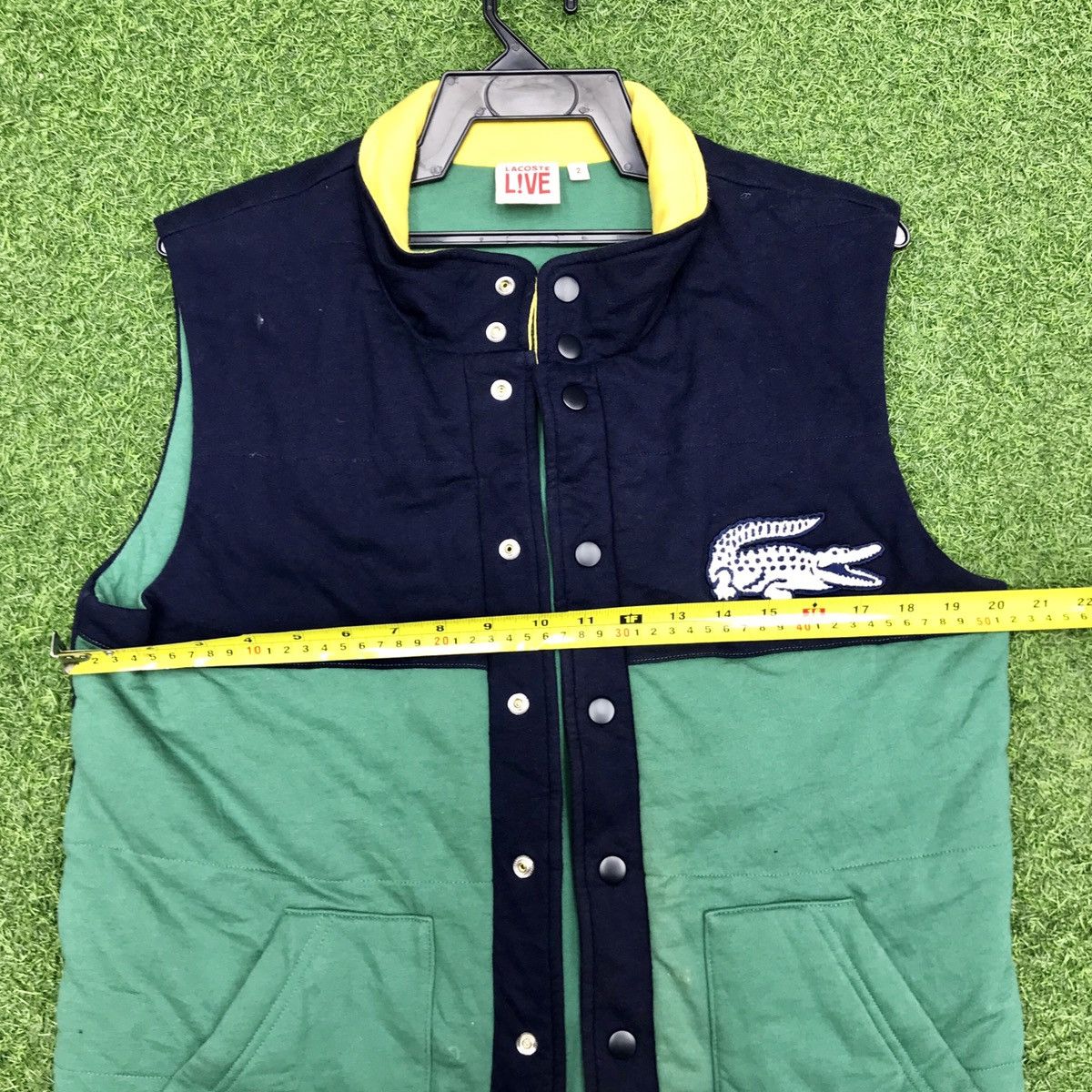 Designer × Lacoste × Vintage 🔥 NEED GONE 🔥VTG 90s LACOSTE EMBROIDERY SPELLOUT BIG LOGO Size US M / EU 48-50 / 2 - 10 Thumbnail