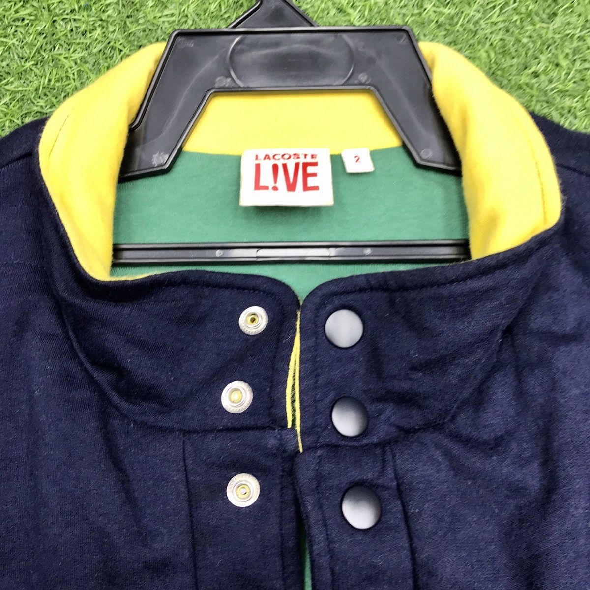 Designer × Lacoste × Vintage 🔥 NEED GONE 🔥VTG 90s LACOSTE EMBROIDERY SPELLOUT BIG LOGO Size US M / EU 48-50 / 2 - 9 Thumbnail