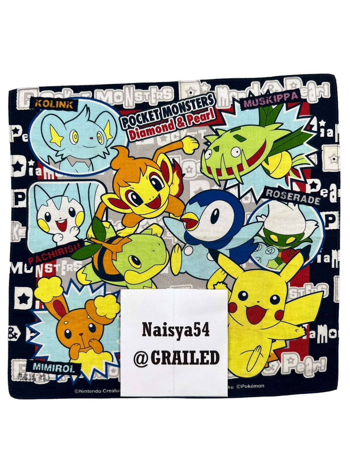Anime Pokémon Pocket Monsters Handkerchief Bandana Pocketsquare Size ONE SIZE - 5 Thumbnail
