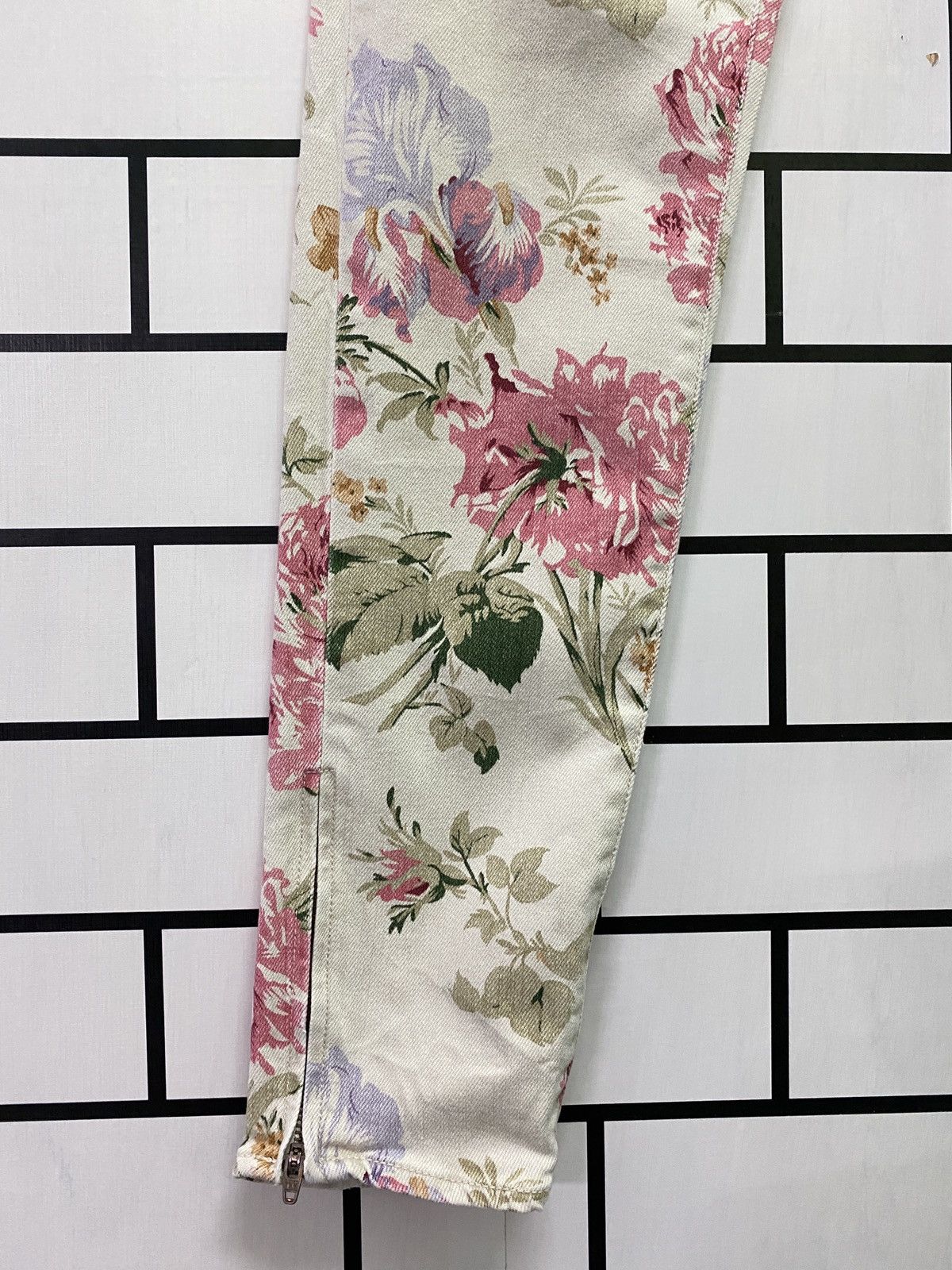 Denim & Supply Ralph Lauren × Polo Ralph Lauren × RRL Ralph Lauren DENIM & SUPPLY RALPH LAUREN Floral Motif Zipper Ankle Pants Size US 29 - 7 Thumbnail