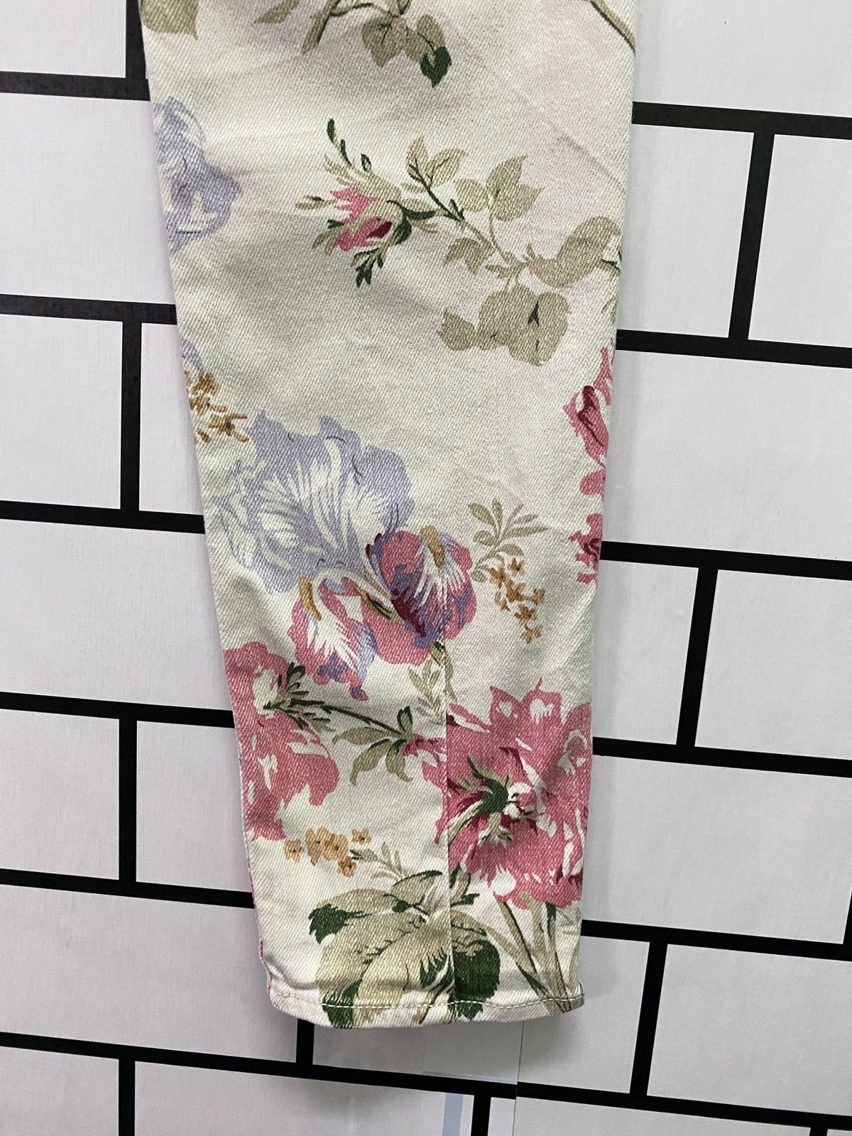 Denim & Supply Ralph Lauren × Polo Ralph Lauren × RRL Ralph Lauren DENIM & SUPPLY RALPH LAUREN Floral Motif Zipper Ankle Pants Size US 29 - 18 Thumbnail