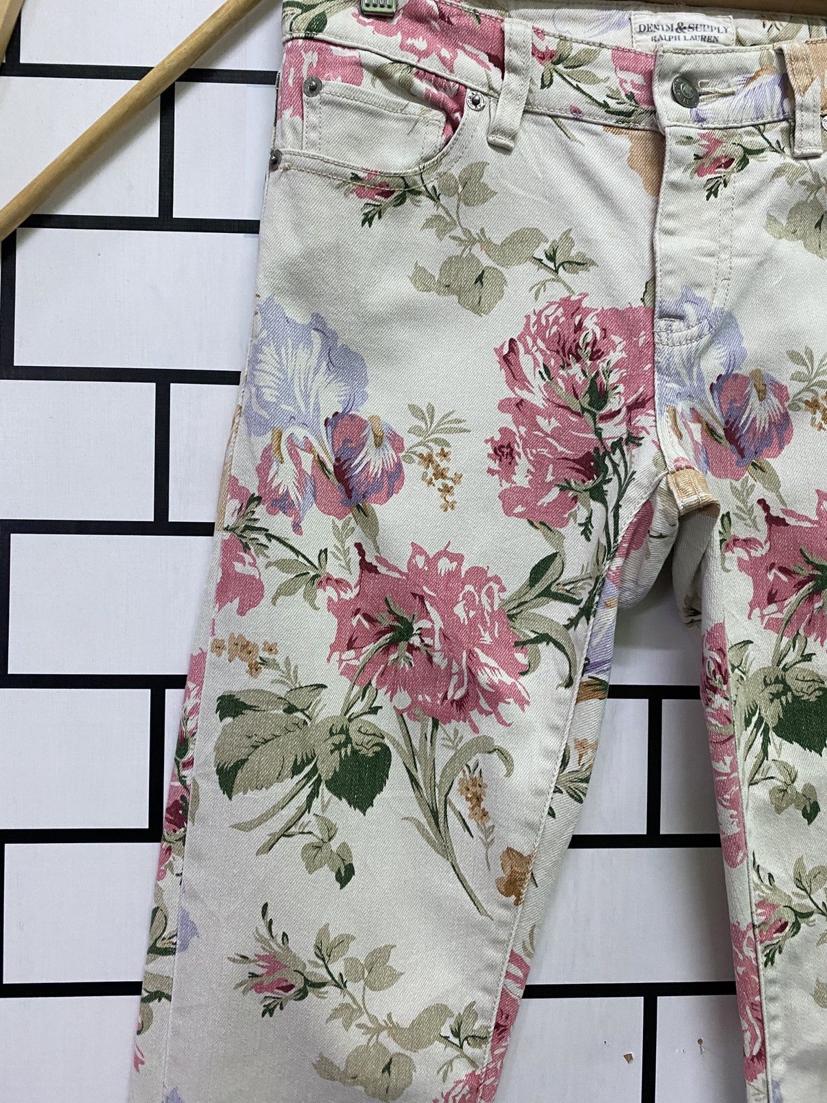 Denim & Supply Ralph Lauren × Polo Ralph Lauren × RRL Ralph Lauren DENIM & SUPPLY RALPH LAUREN Floral Motif Zipper Ankle Pants Size US 29 - 4 Thumbnail
