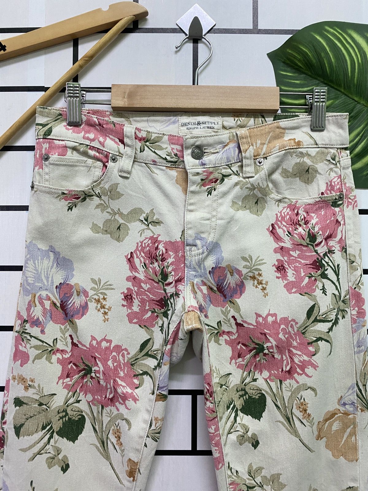 Denim & Supply Ralph Lauren × Polo Ralph Lauren × RRL Ralph Lauren DENIM & SUPPLY RALPH LAUREN Floral Motif Zipper Ankle Pants Size US 29 - 3 Thumbnail