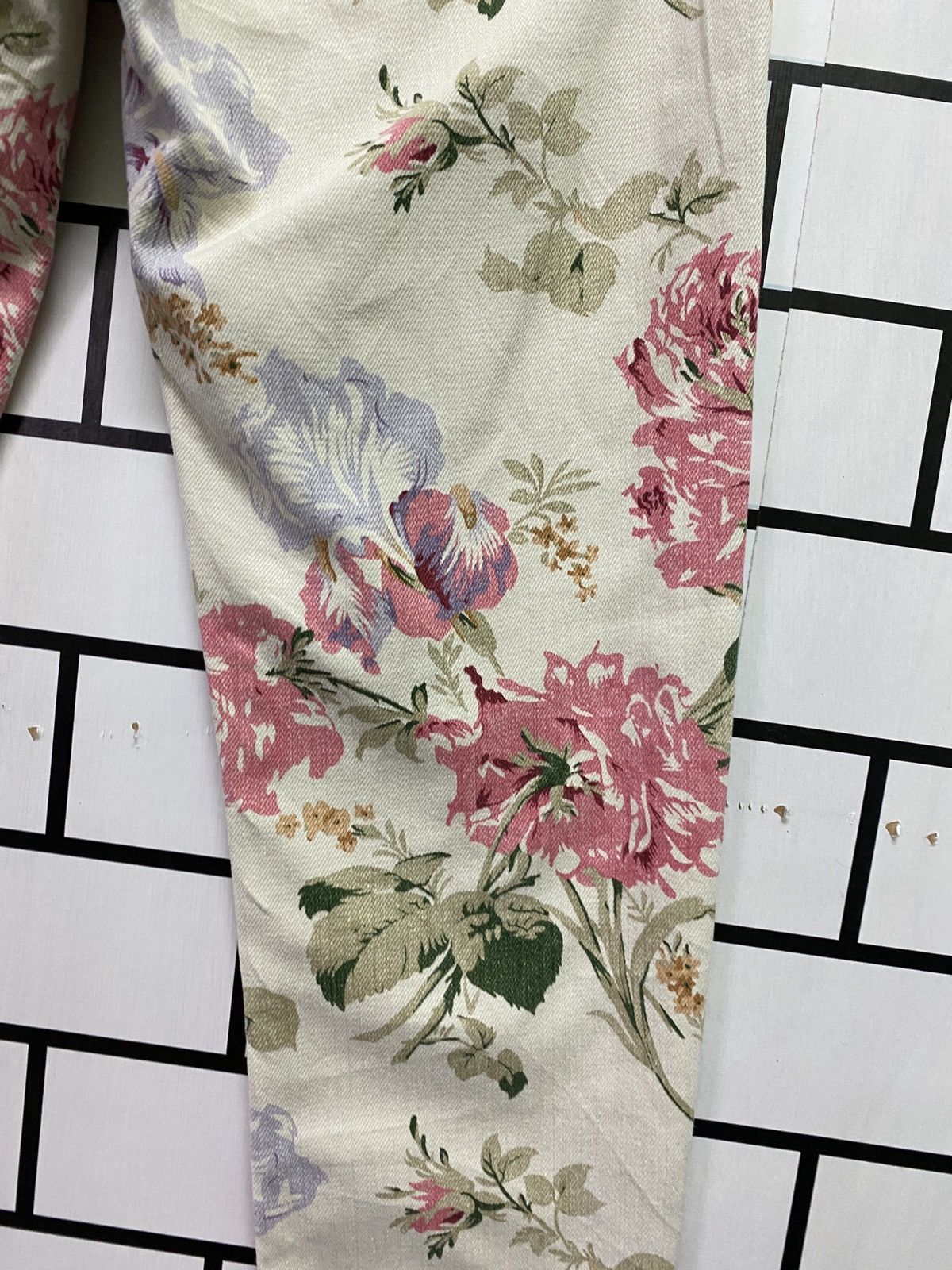 Denim & Supply Ralph Lauren × Polo Ralph Lauren × RRL Ralph Lauren DENIM & SUPPLY RALPH LAUREN Floral Motif Zipper Ankle Pants Size US 29 - 19 Thumbnail