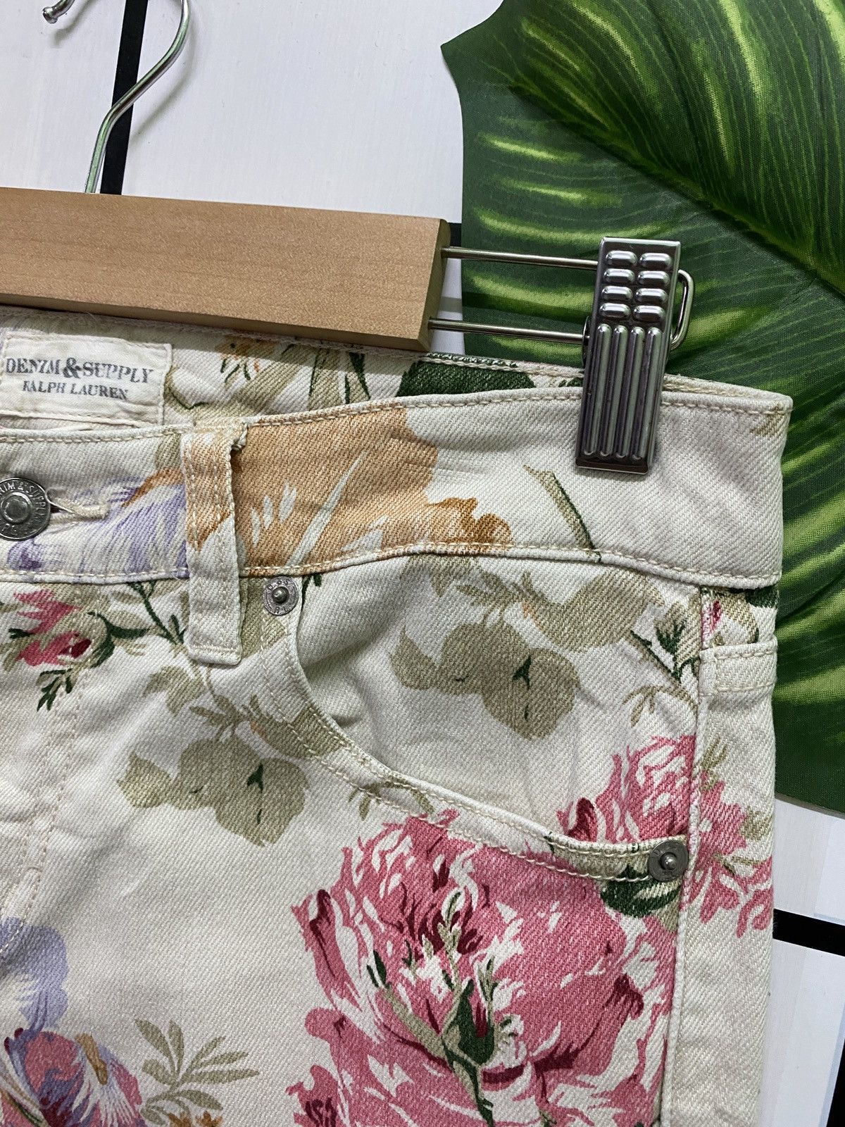 Denim & Supply Ralph Lauren × Polo Ralph Lauren × RRL Ralph Lauren DENIM & SUPPLY RALPH LAUREN Floral Motif Zipper Ankle Pants Size US 29 - 12 Thumbnail
