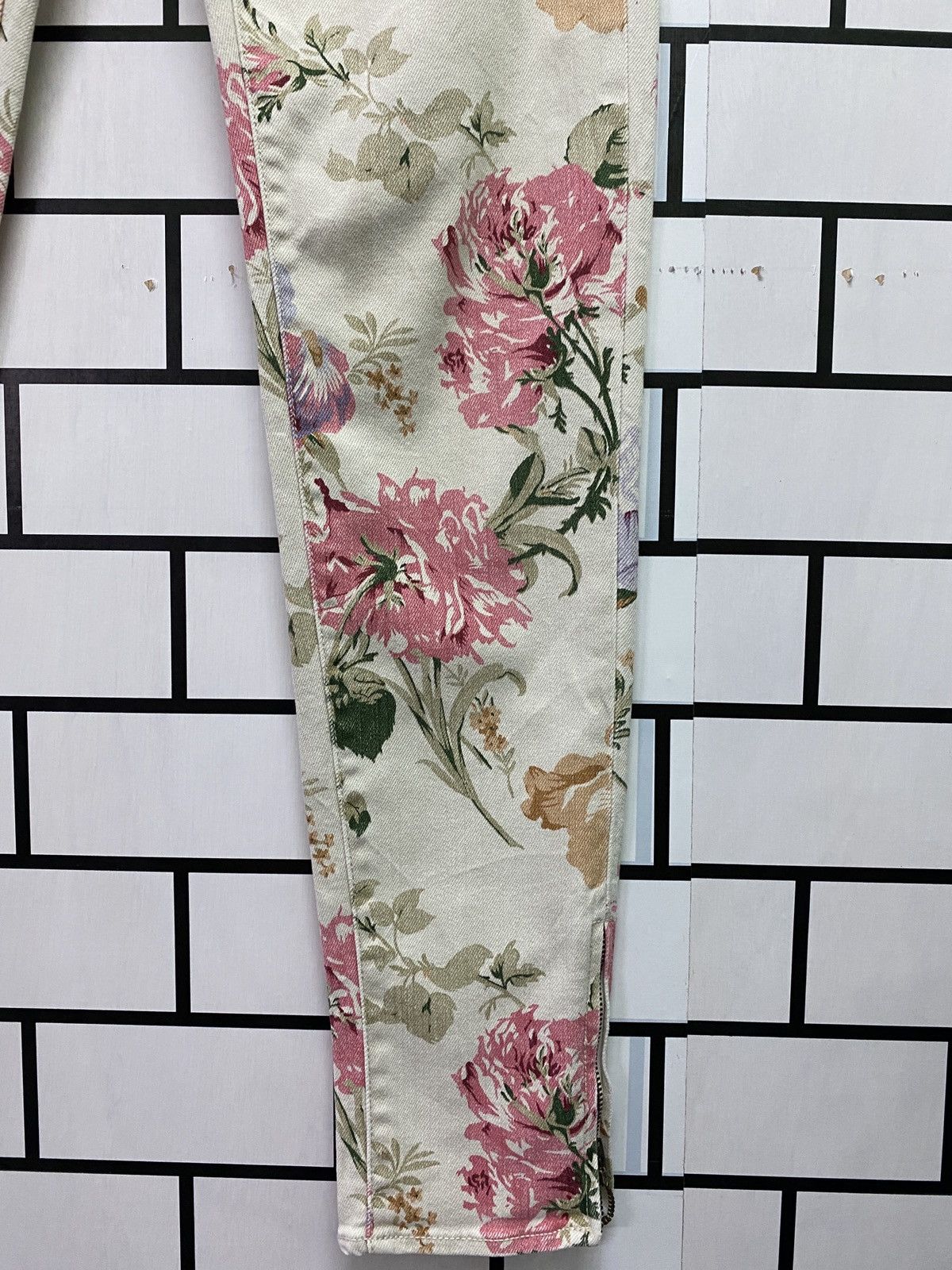 Denim & Supply Ralph Lauren × Polo Ralph Lauren × RRL Ralph Lauren DENIM & SUPPLY RALPH LAUREN Floral Motif Zipper Ankle Pants Size US 29 - 6 Thumbnail