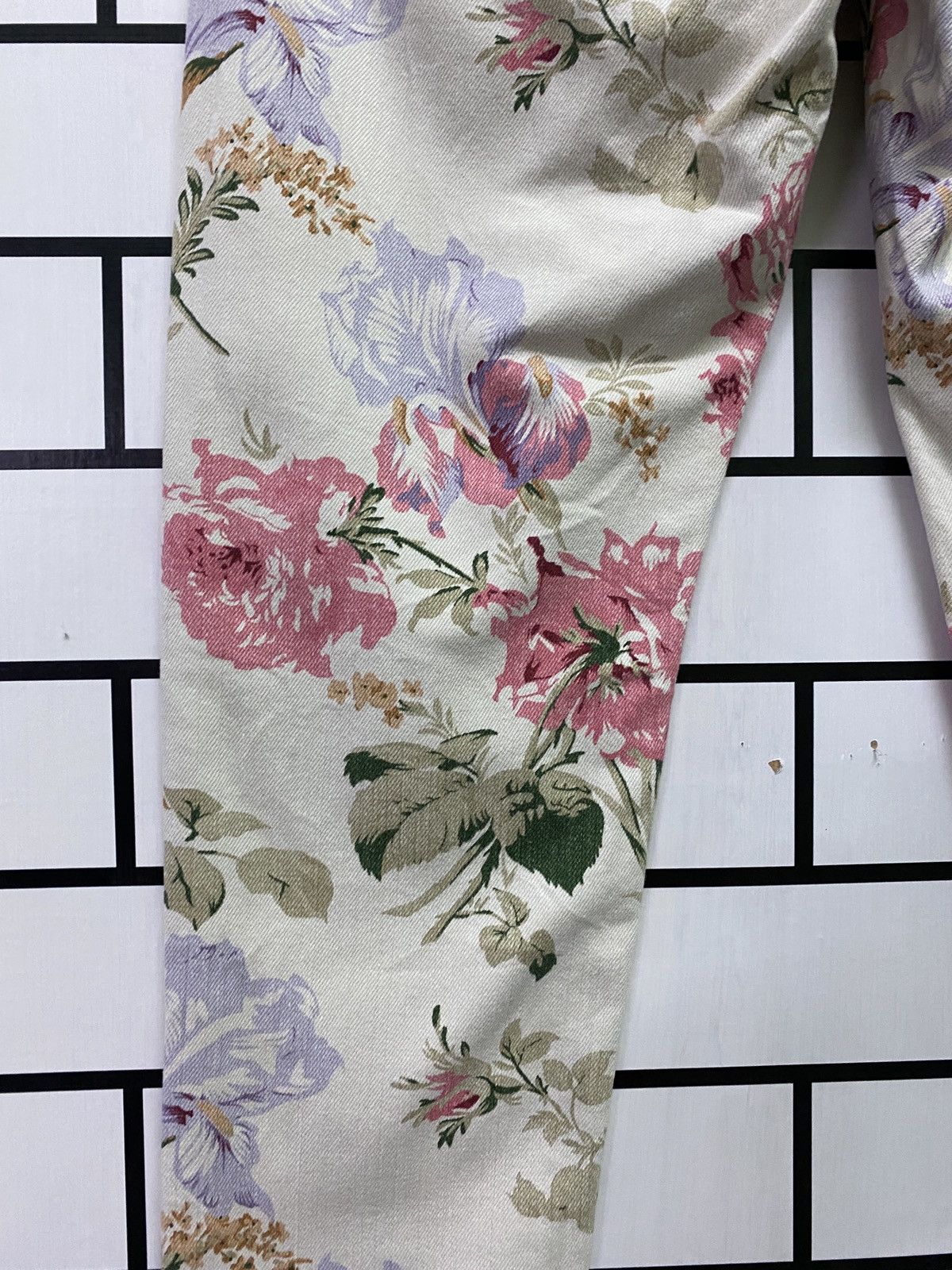 Denim & Supply Ralph Lauren × Polo Ralph Lauren × RRL Ralph Lauren DENIM & SUPPLY RALPH LAUREN Floral Motif Zipper Ankle Pants Size US 29 - 16 Thumbnail