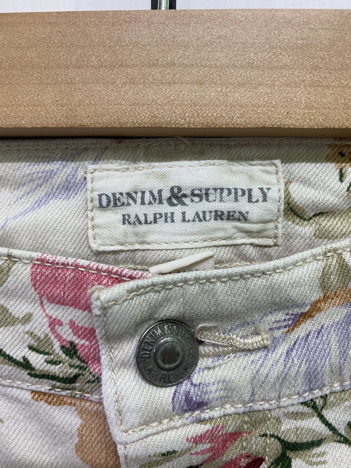 Denim & Supply Ralph Lauren × Polo Ralph Lauren × RRL Ralph Lauren DENIM & SUPPLY RALPH LAUREN Floral Motif Zipper Ankle Pants Size US 29 - 10 Thumbnail