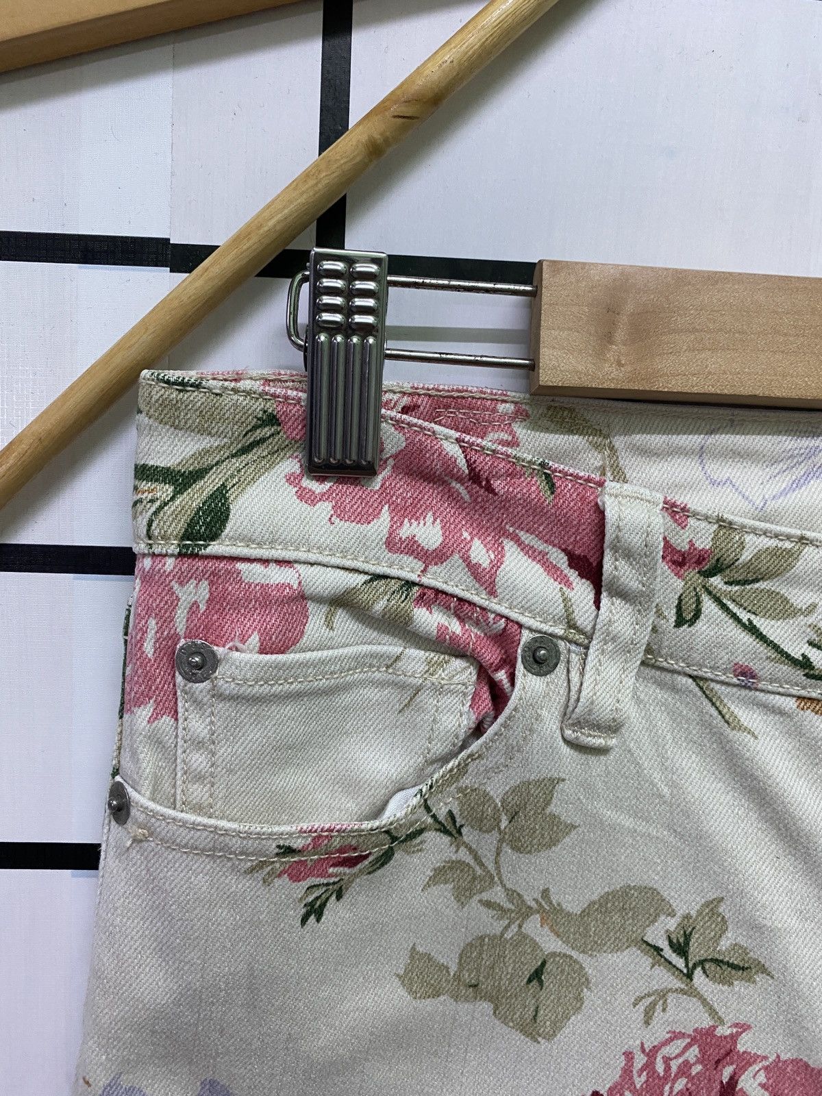 Denim & Supply Ralph Lauren × Polo Ralph Lauren × RRL Ralph Lauren DENIM & SUPPLY RALPH LAUREN Floral Motif Zipper Ankle Pants Size US 29 - 11 Thumbnail