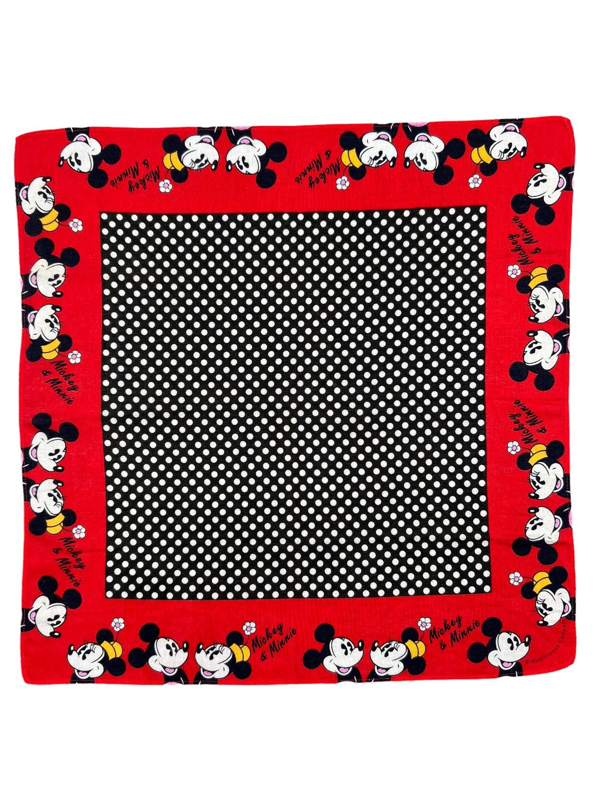 Disney Mickey Mouse Handkerchief Neckerchief Bandana Pocketsquare Size ONE SIZE - 1 Thumbnail