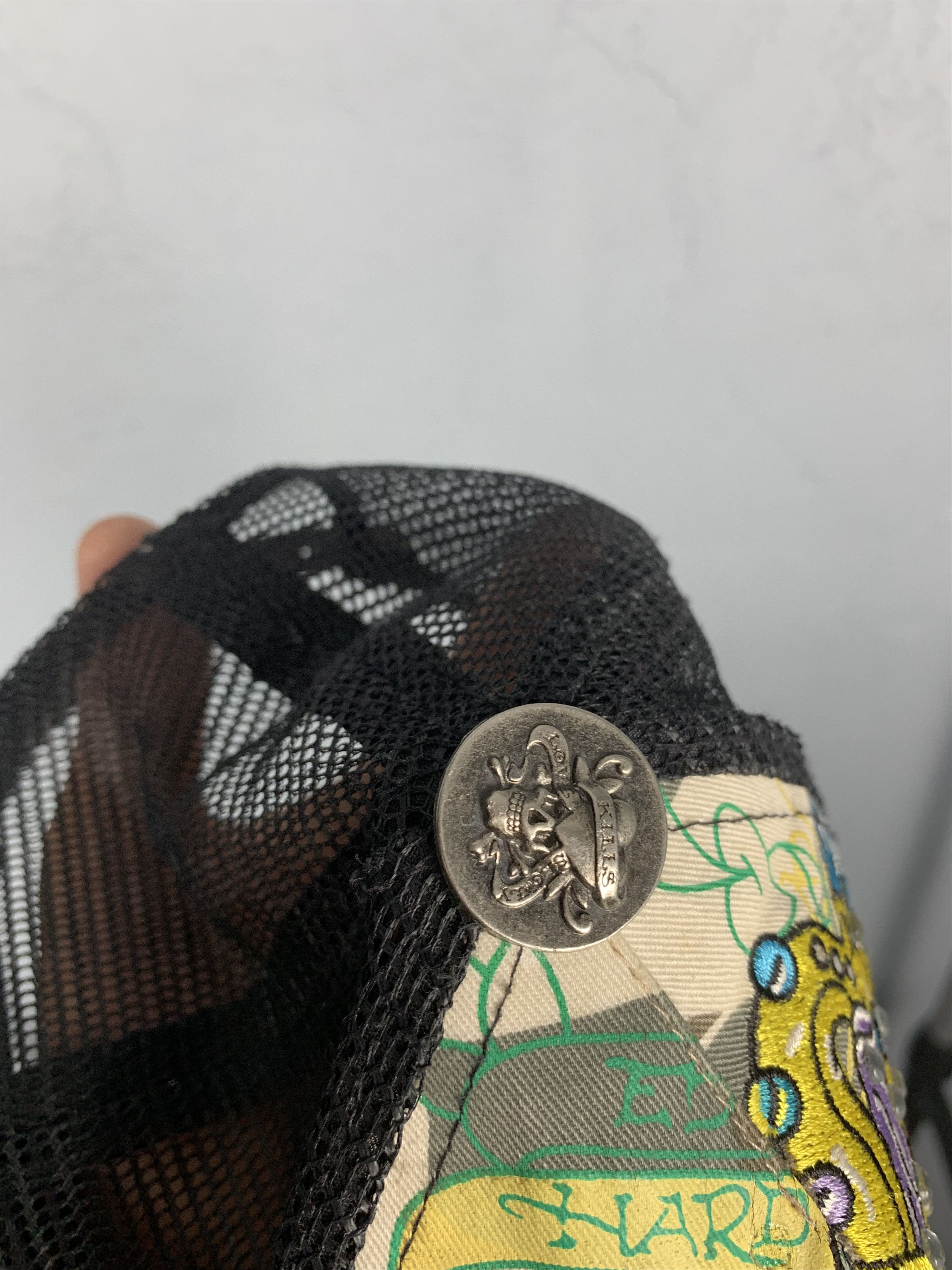 Christian Audigier × Ed Hardy × Vintage Ed Hardy by Christian Audigier Mens Hat Cap Size ONE SIZE - 3 Thumbnail