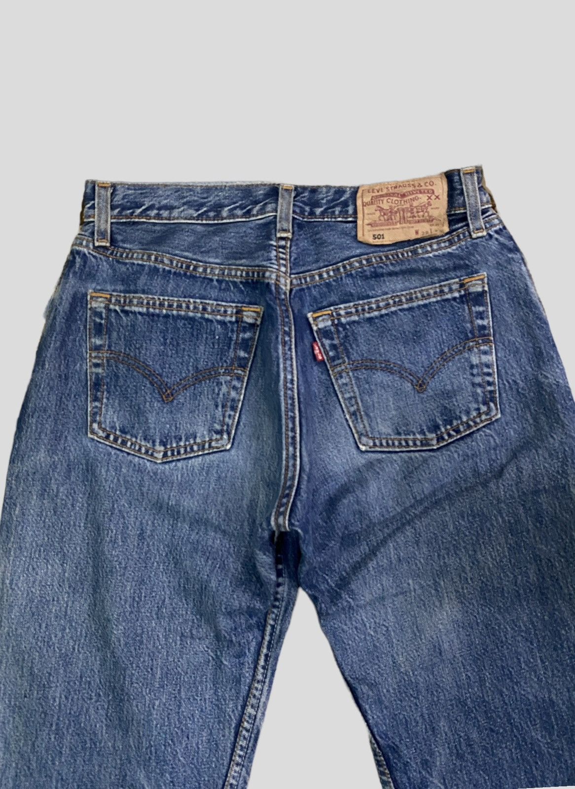 Levi's × Vintage Vintage LEVIS 501 Custom Camo Reconstructed Hybrid Denim Size US 28 / EU 44 - 6 Thumbnail