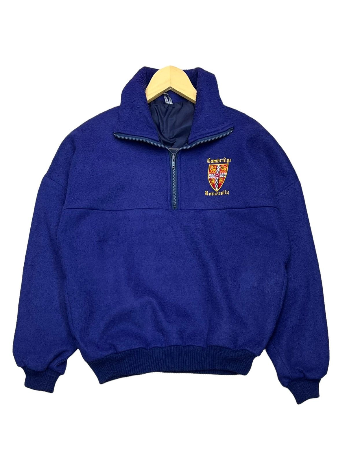 image of Archival Clothing x Cambridge Satchel Company VTG Cambridge University Fleece Embroidery Logo Overs
